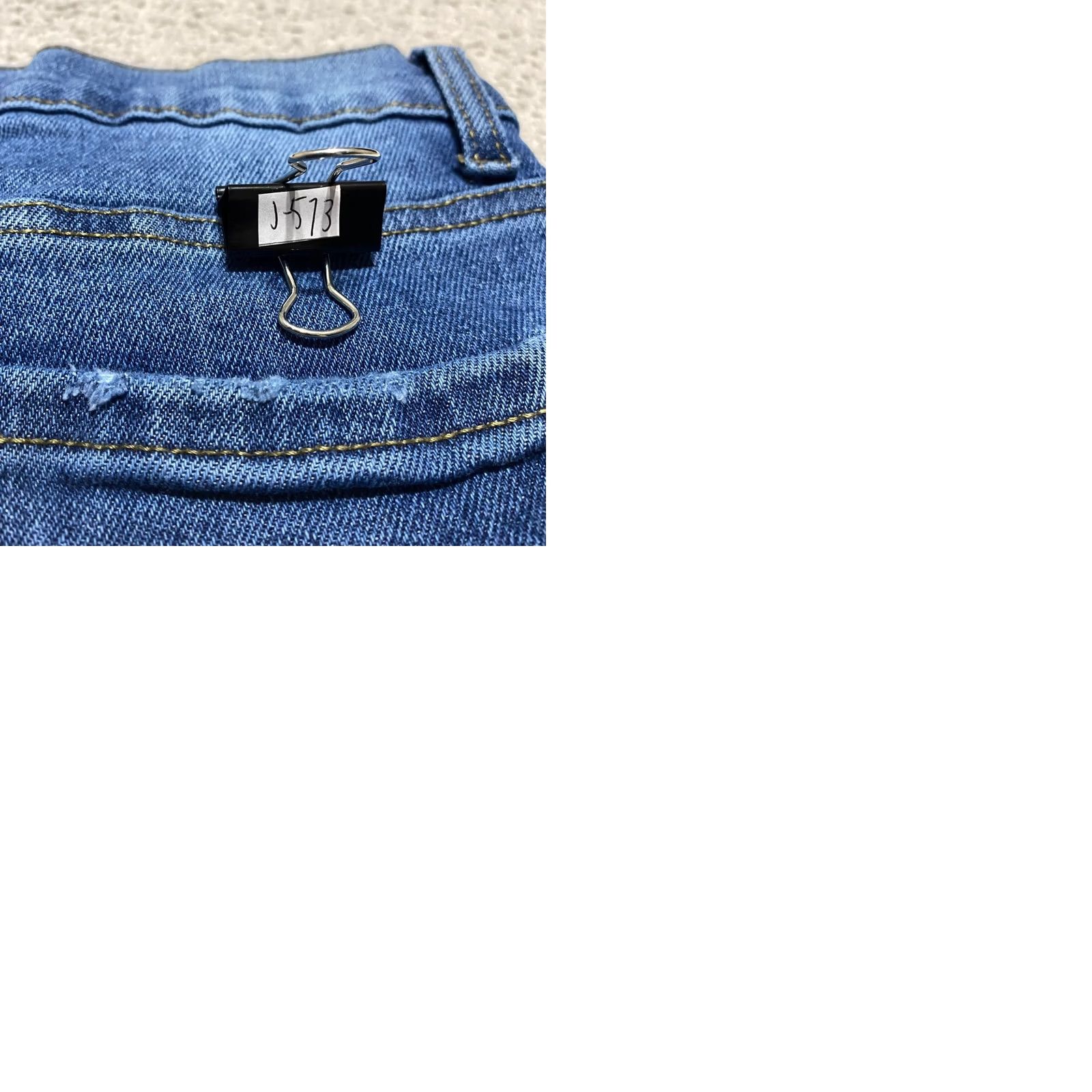 Vintage Kensie Jeans Jeans Blue Denim Medium Wash Slim Straight Distressed Raw Hem Womens Size 2 Size 26" / US 2 / IT 38 - 9 Thumbnail