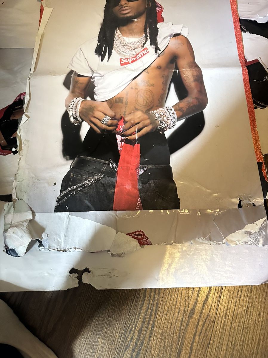 Supreme PlayBoi Carti Supreme Poster Size ONE SIZE - 2 Thumbnail