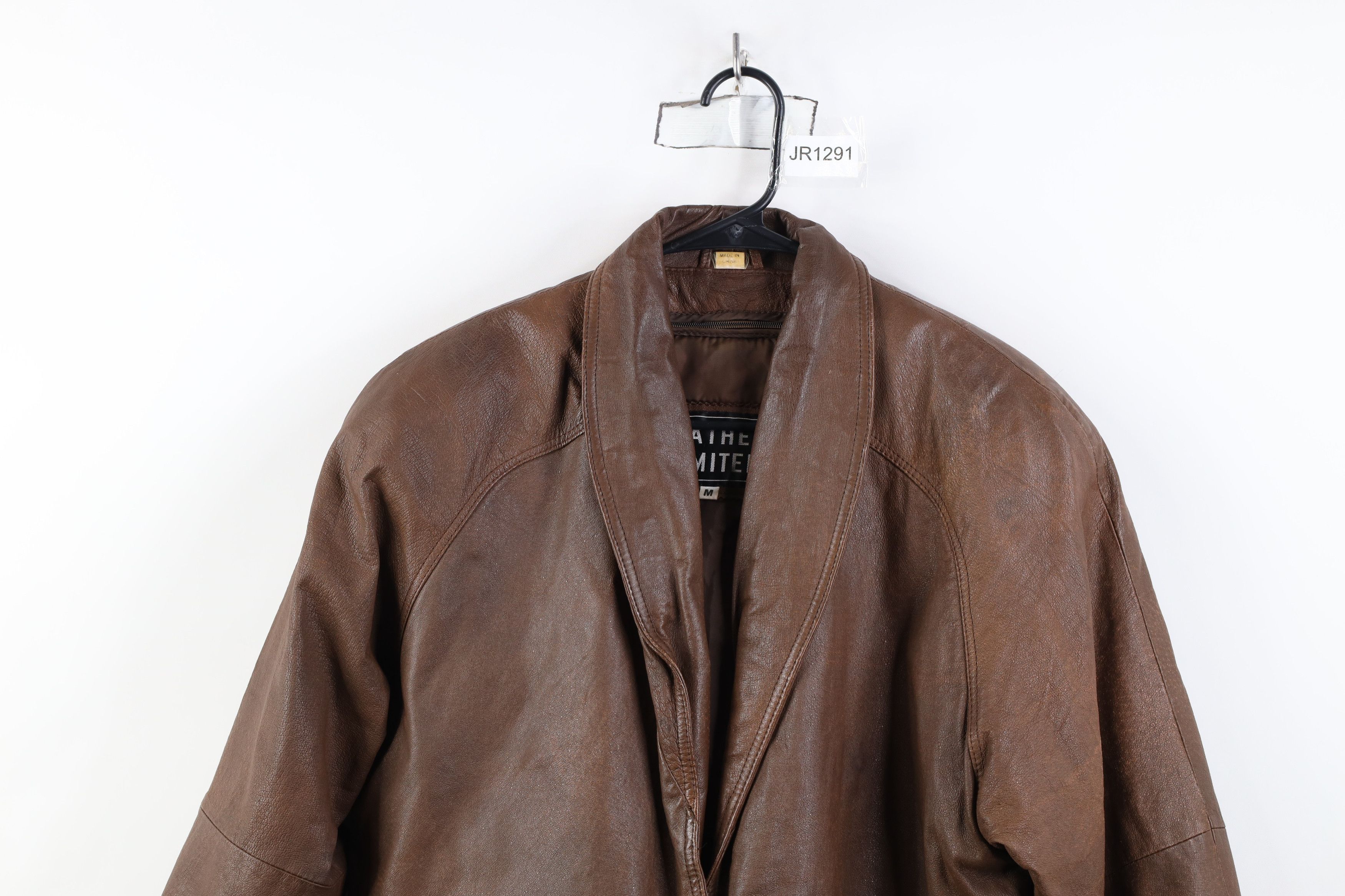 Vintage Vintage 90s Streetwear Leather Lined Jacket Coat Brown Size M / US 6-8 / IT 42-44 - 2 Thumbnail