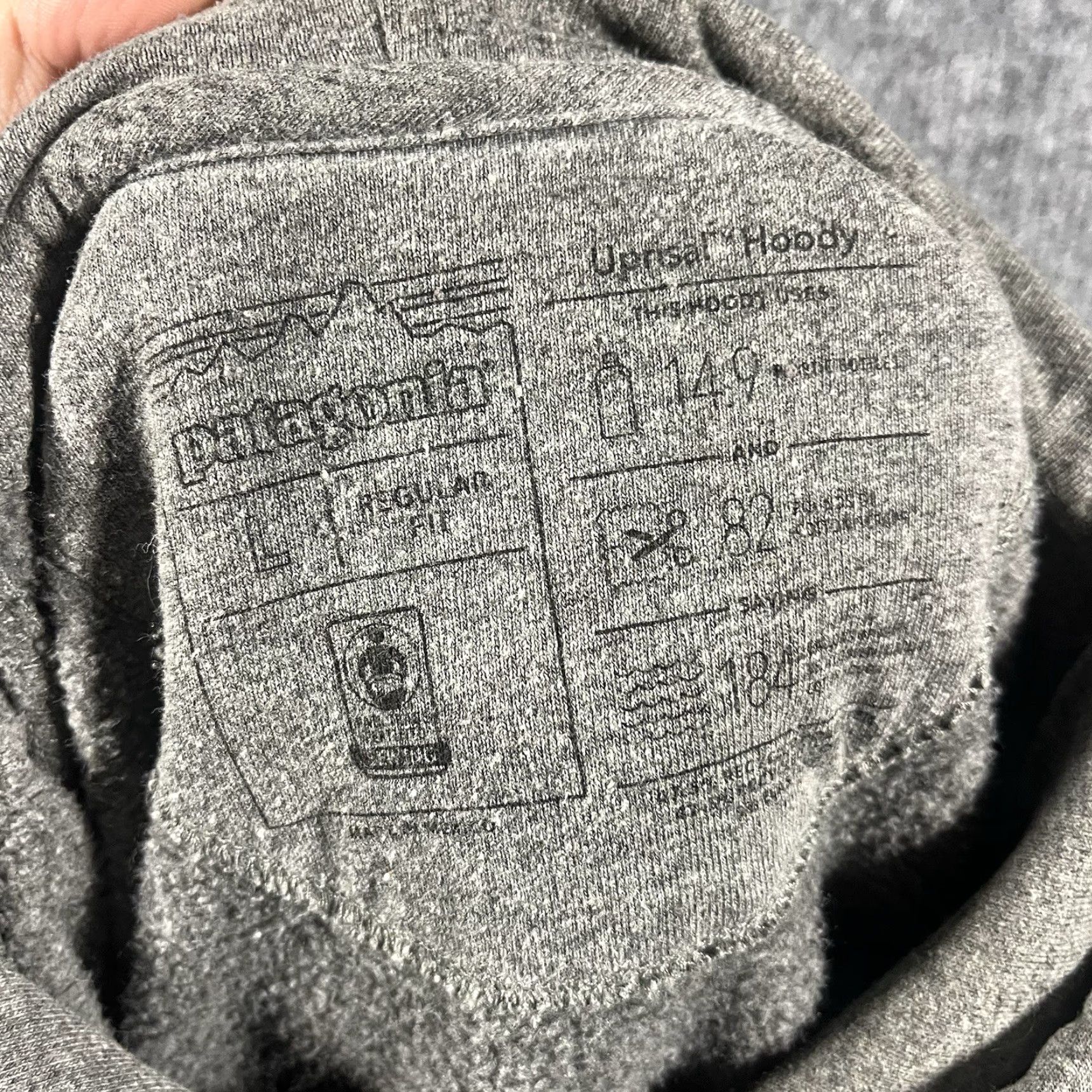 Patagonia Patagonia Jumper Hoodie Mens Pullover High Neck 90s Outdoor Logo Grey L Size US L / EU 52-54 / 3 - 4 Thumbnail