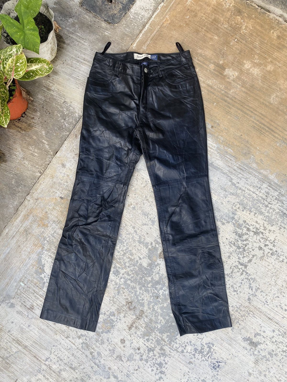 Genuine Leather Gap bootcut leather pants Size US 28 / EU 44 - 1 Thumbnail