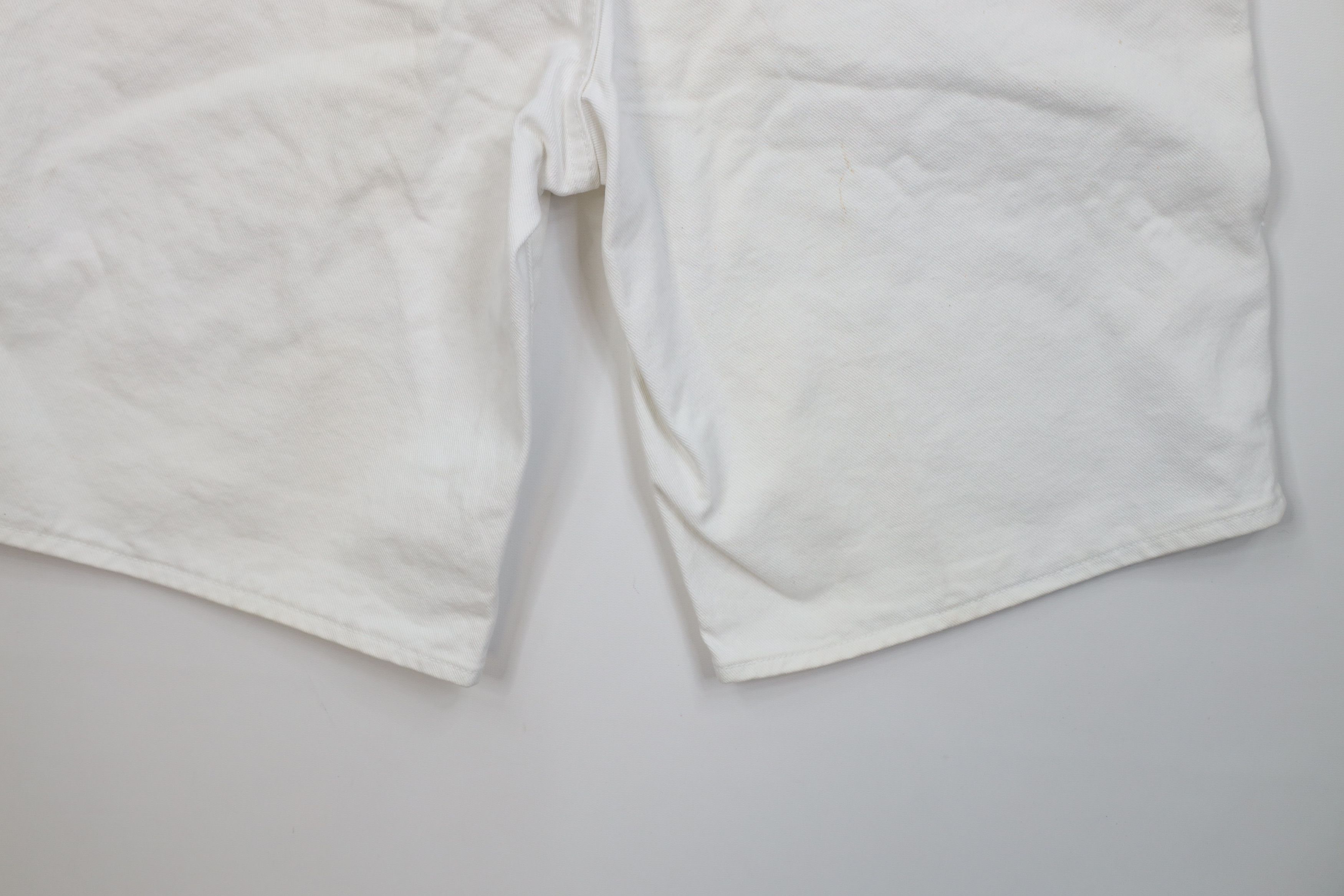 Vintage Deadstock Vintage 90s IOU Fit Denim Jean Shorts White Size US 40 / EU 56 - 14 Thumbnail