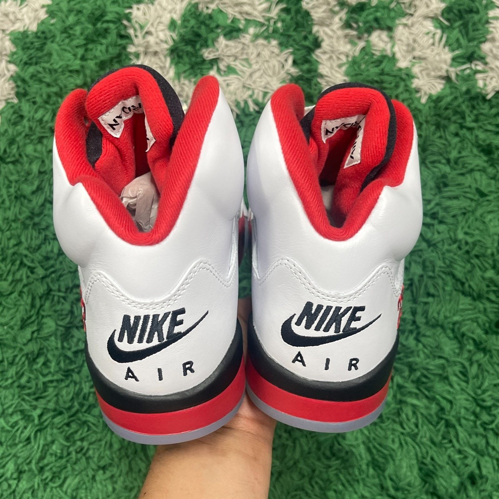 Jordan Brand Nike Air Jordan 5 Retro Fire Red Black Tongue (2025) New Size US 9 / EU 42 - 5 Thumbnail