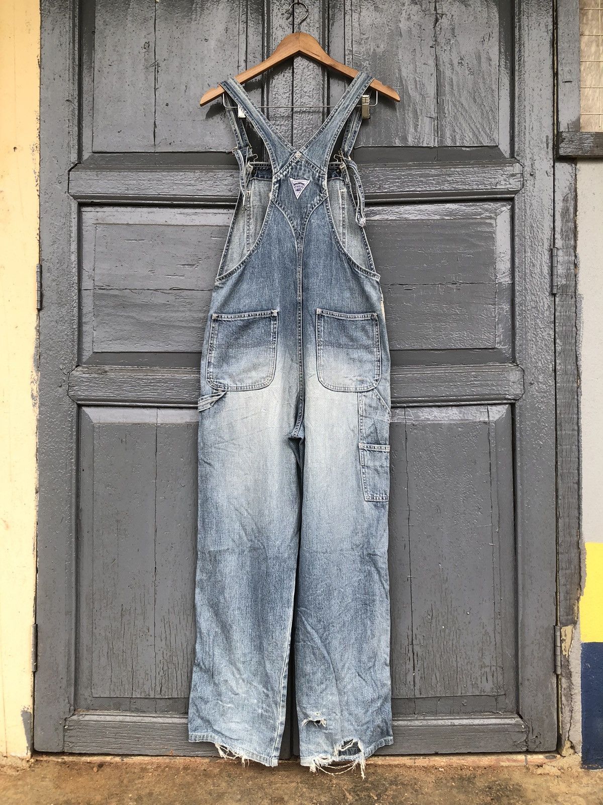Big John × Vintage Vintage Big John Overalls World Workers Denim Size US 34 / EU 50 - 2 Thumbnail
