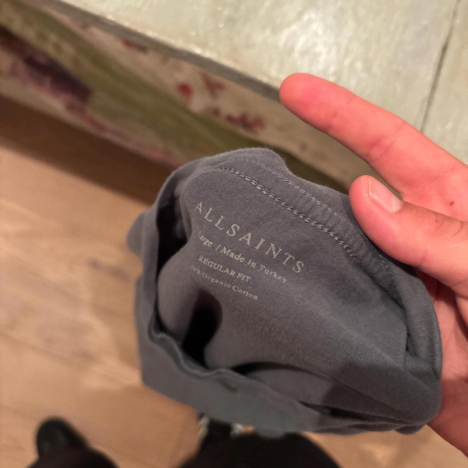 Allsaints AllSaints Charcoal Slim Fit Tee Size US M / EU 48-50 / 2 - 5 Thumbnail