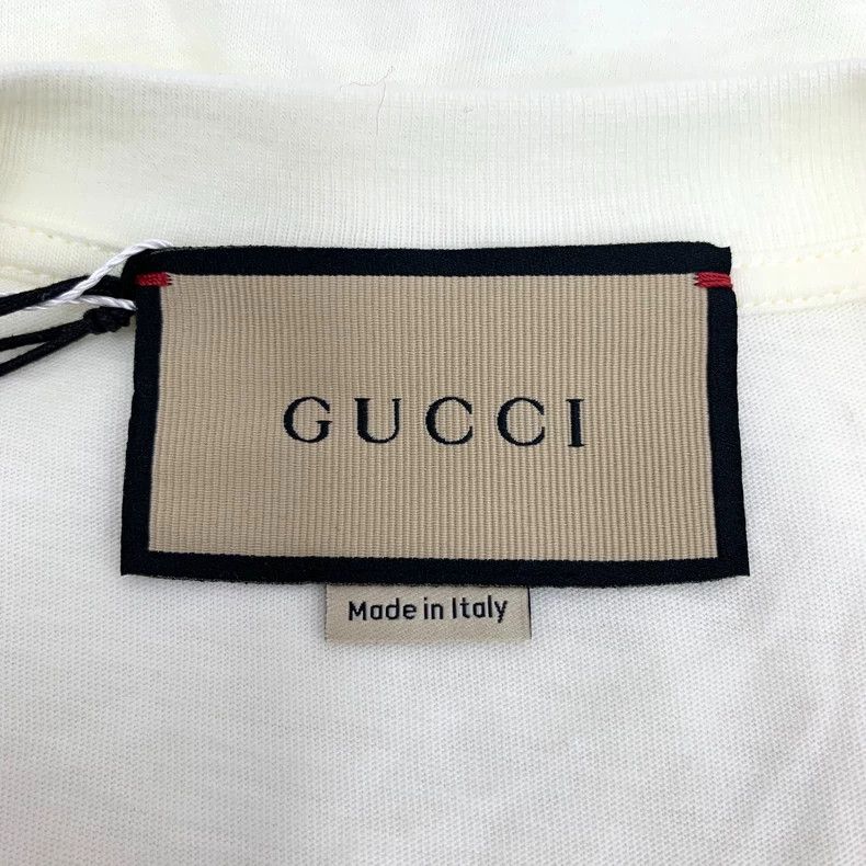 Gucci Gucci White rabbit letter printed cotton round-neck short- Size S / US 4 / IT 40 - 5 Thumbnail