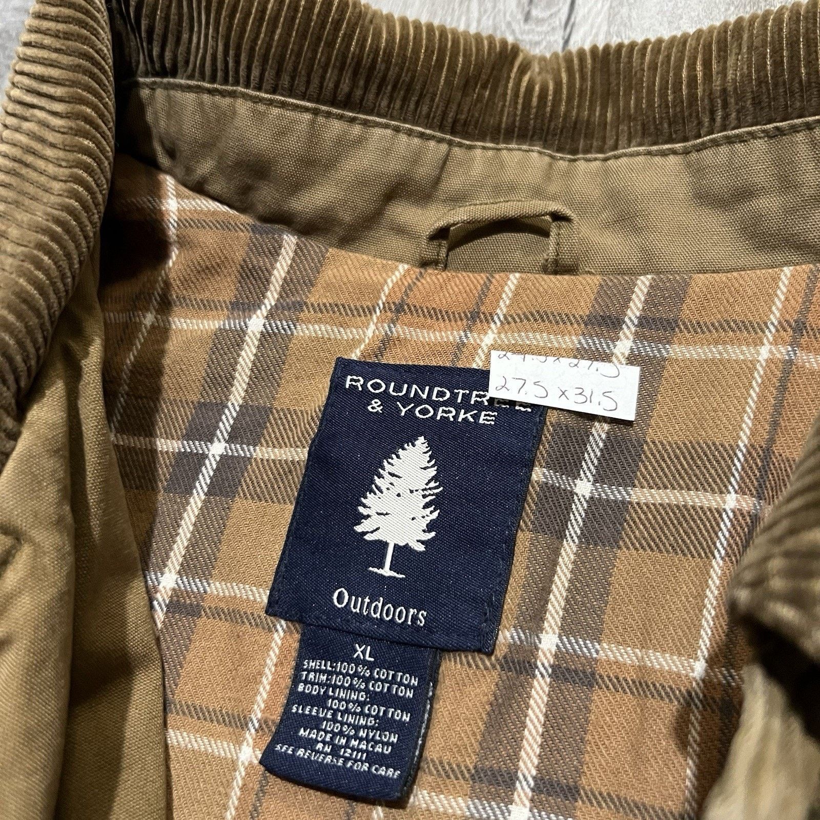 Roundtree & Yorke Roundtree And Yorke Barn Chore Coat Canvas Field Work Jacket Size US XL / EU 56 / 4 - 5 Thumbnail