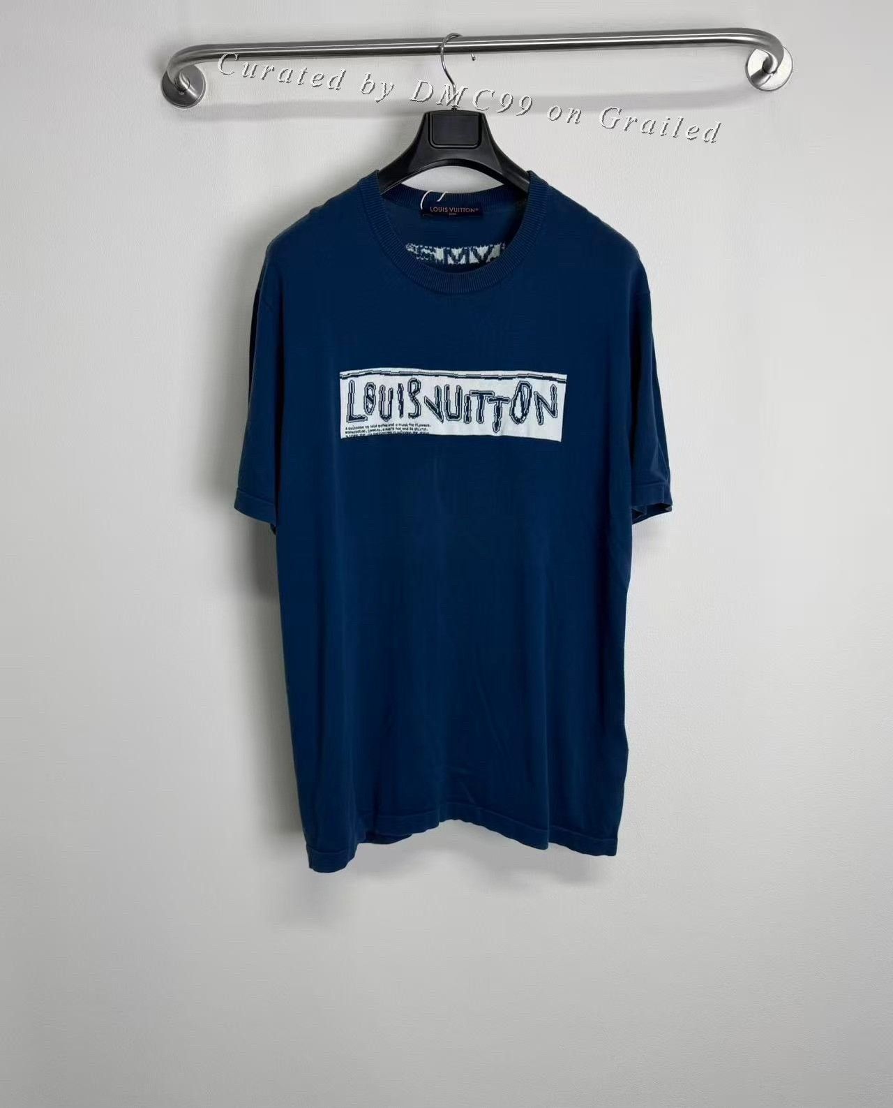 Louis Vuitton Louis Vuitton Blue Water Drop Logo Knit Tee Size US XXL / EU 58 / 5 - 1 Thumbnail