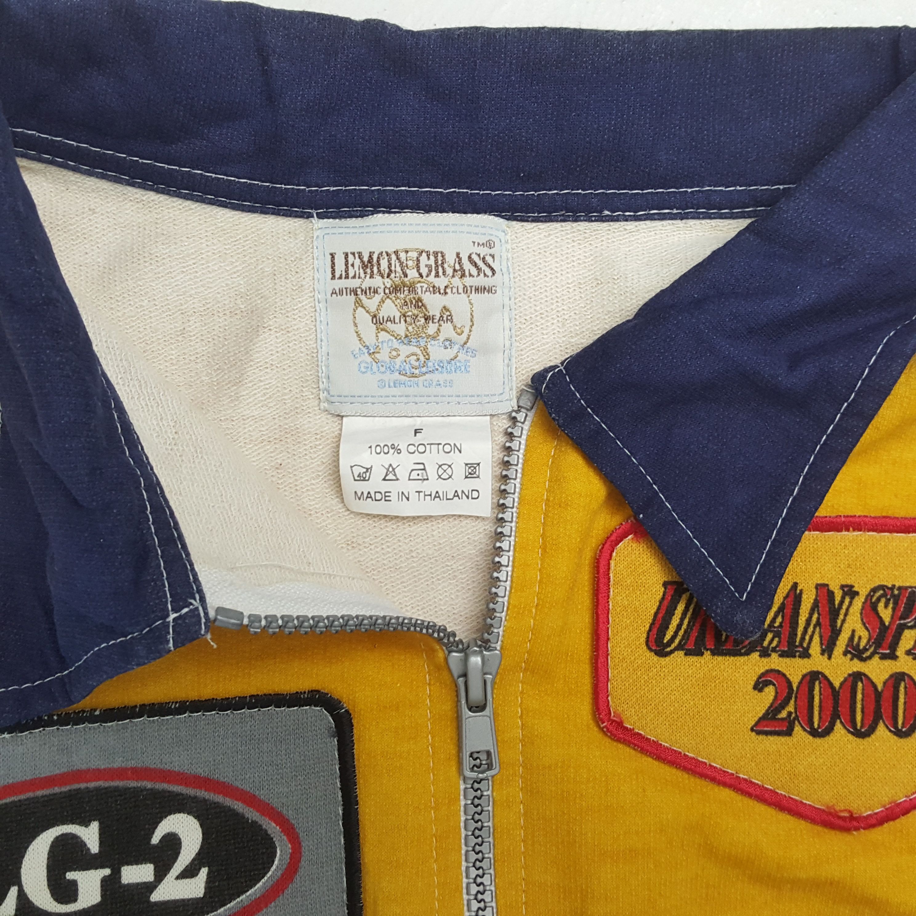 Vintage Vintage LEMON GRASS American Streetwear Racing Sweatshirt Size US XL / EU 56 / 4 - 9 Thumbnail