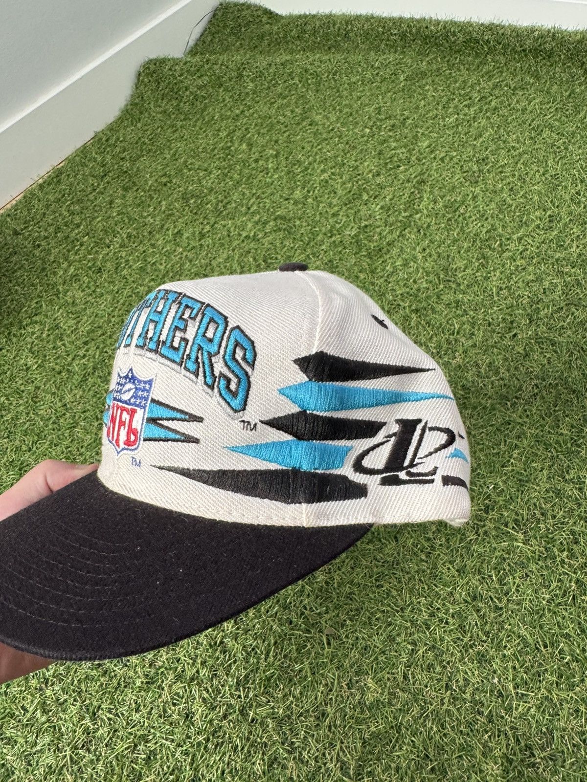Logo Athletic Carolina Panthers diamond cut cut snap Size ONE SIZE - 2 Thumbnail