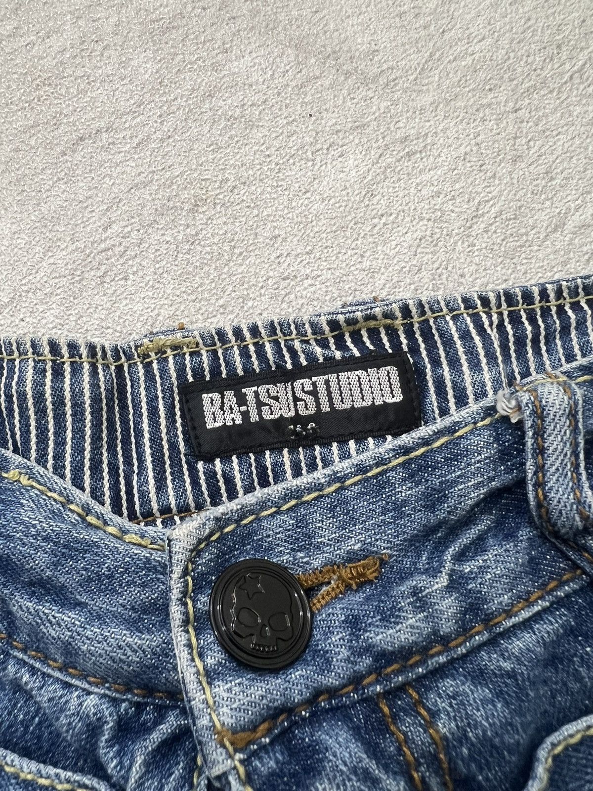 Number (N)ine 2000s Hysteric Poem Double Waist Hickory Jeans y2k Lgb Ifsix Size US 28 / EU 44 - 5 Thumbnail