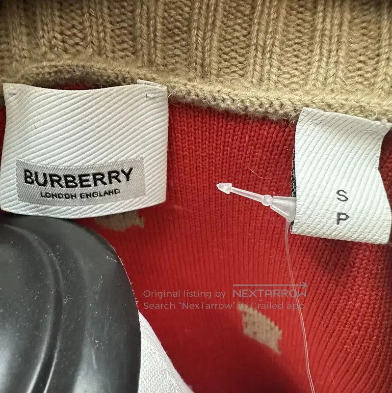 Burberry Burberry Khaki Wool Ladies Cardigan. Size S / US 4 / IT 40 - 3 Thumbnail
