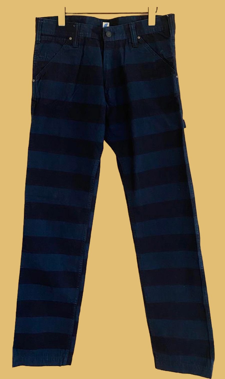 Pure Blue Japan Pure Blue Japan Indigo Border Painter Pants Size US 32 / EU 48 - 1 Thumbnail