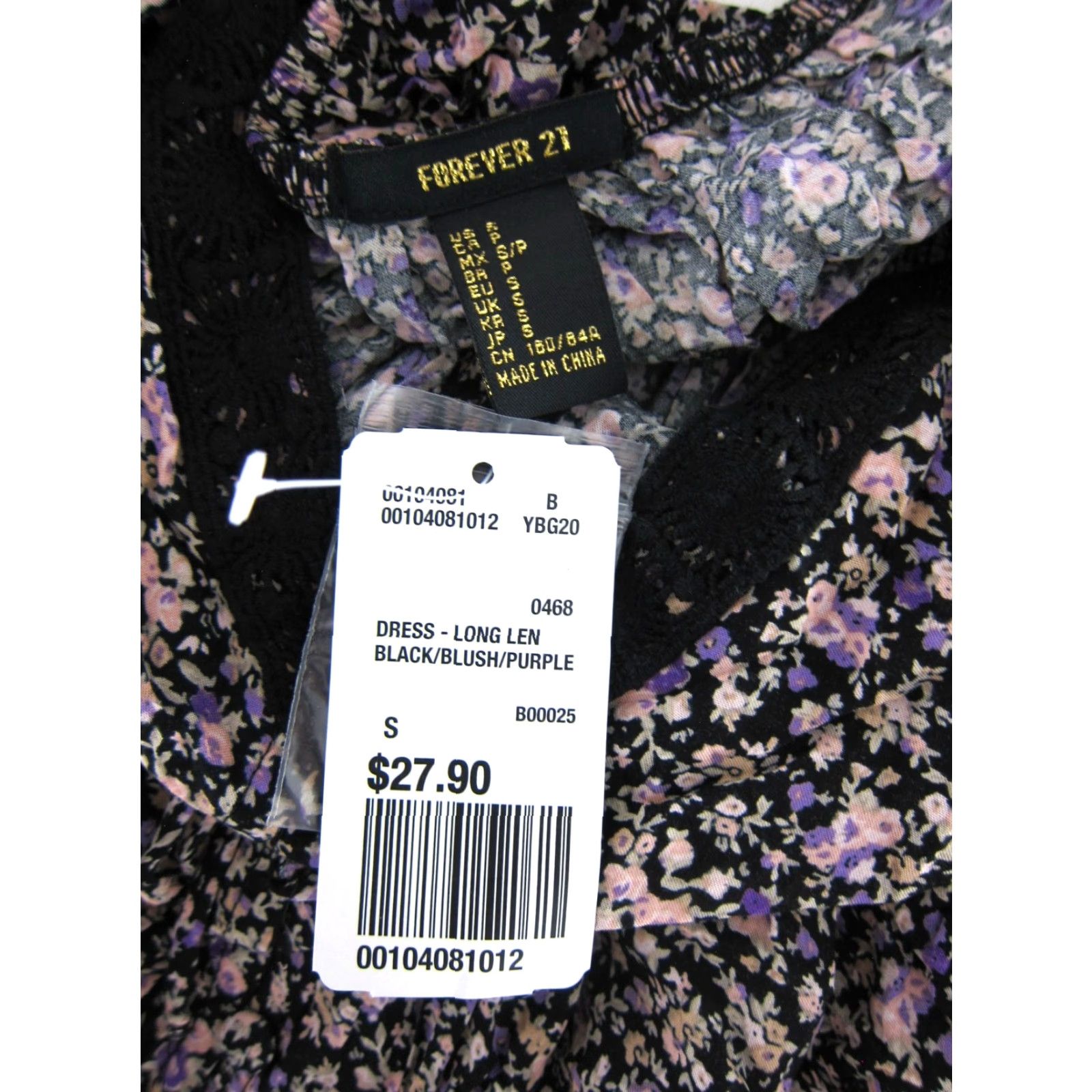 Forever 21 FOREVER 21 Maxi Dress S - NWT Floral Pink Purple Black Rayon Ruffle Sun Tank Dress Women S Size S / US 4 / IT 40 - 3 Thumbnail