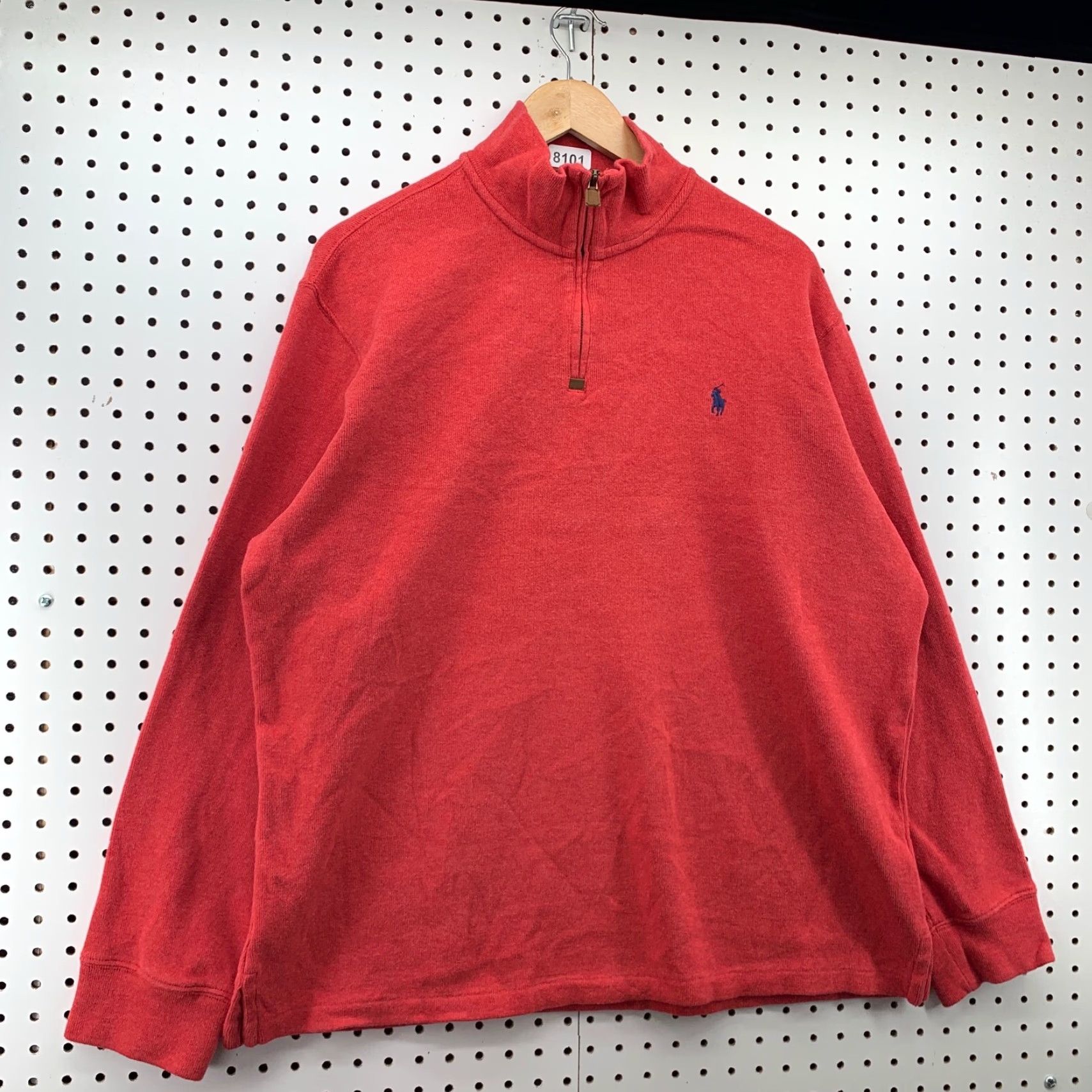 Polo Ralph Lauren Polo Ralph Lauren 1/4 Zip Pullover Sweater Men XL Red Orange Blue Pony Shirt Mens XL Red Polo Ralph Lauren 1/4 Zip Pullover Sweater Size US XL / EU 56 / 4 - 3 Thumbnail