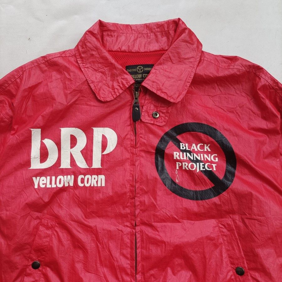 YELLOW CORN vintage 90s yellow corn bRP Black Running Project jacket Size US L / EU 52-54 / 3 - 2 Thumbnail
