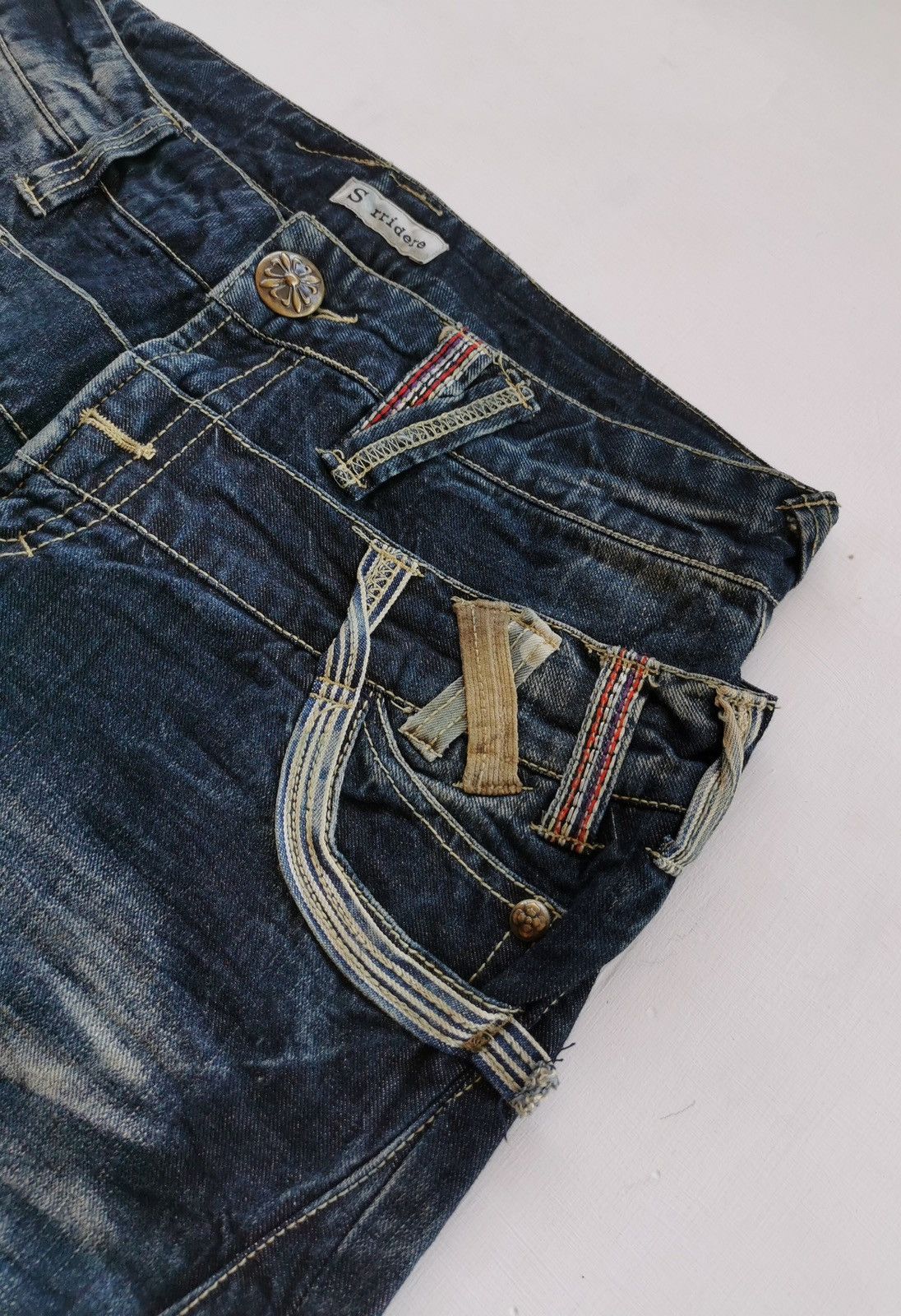 Kapital Sorridere Japan Double Waist Denim Jeans Size US 32 / EU 48 - 8 Thumbnail