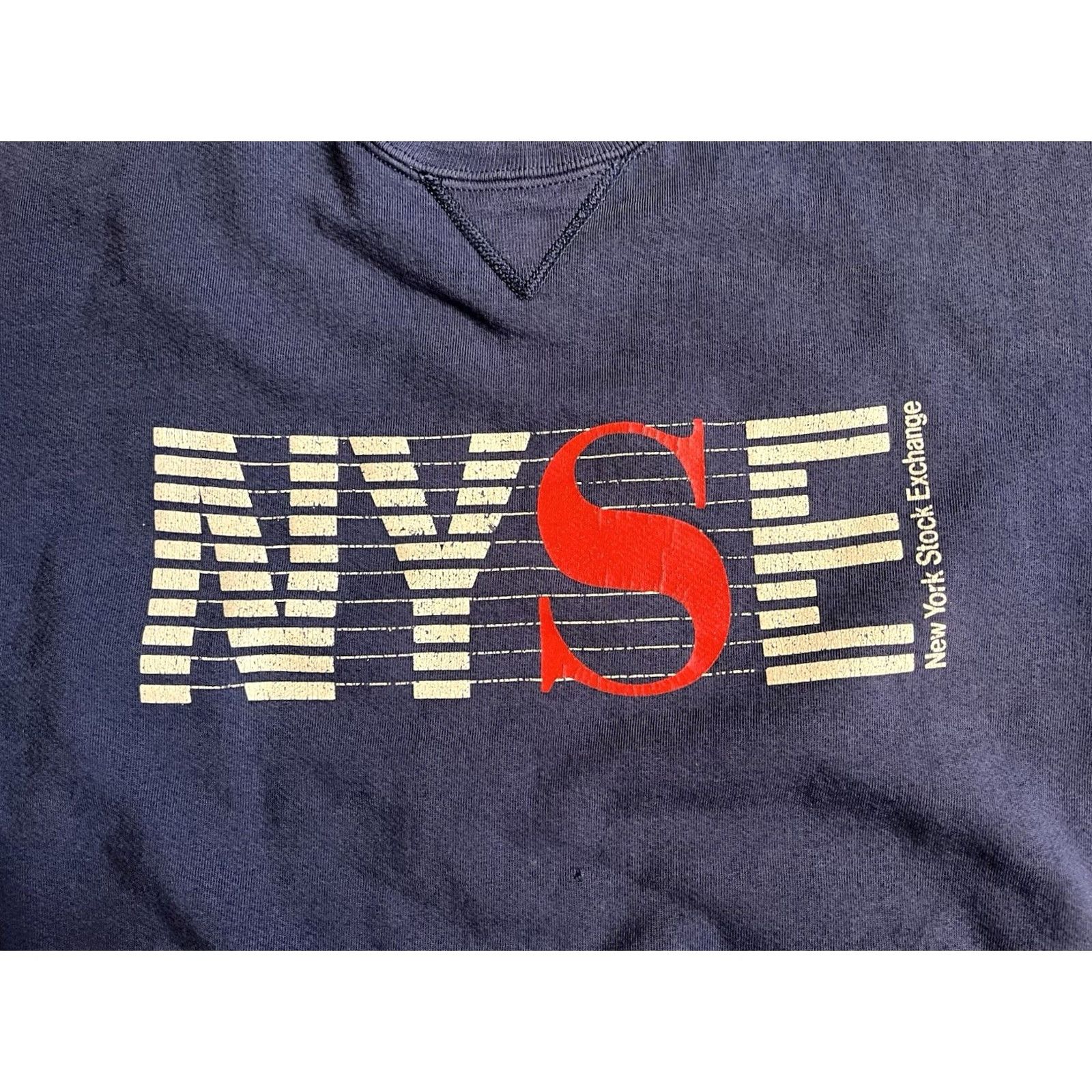 Vintage VINTAGE NYSE New York Stock Exchange Sweatshirt Men’s L Navy Blue 90s Gear for Sports Graphic Print Pullover Size US L / EU 52-54 / 3 - 2 Thumbnail