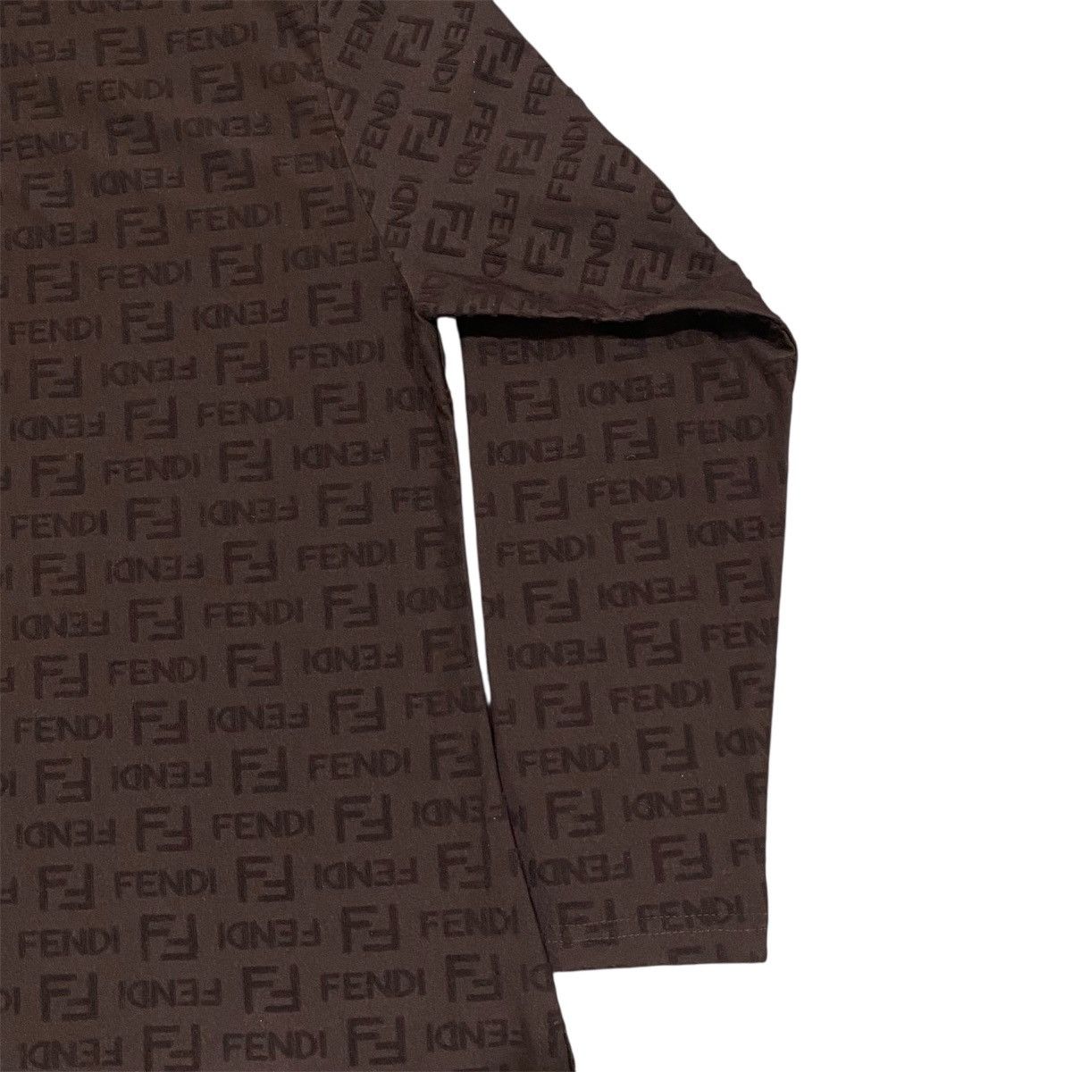 Fendi ‼️LAST DROP‼️Vintage Fendi FF Monogram Zucca Print Zip Neck Size M / US 6-8 / IT 42-44 - 10 Thumbnail
