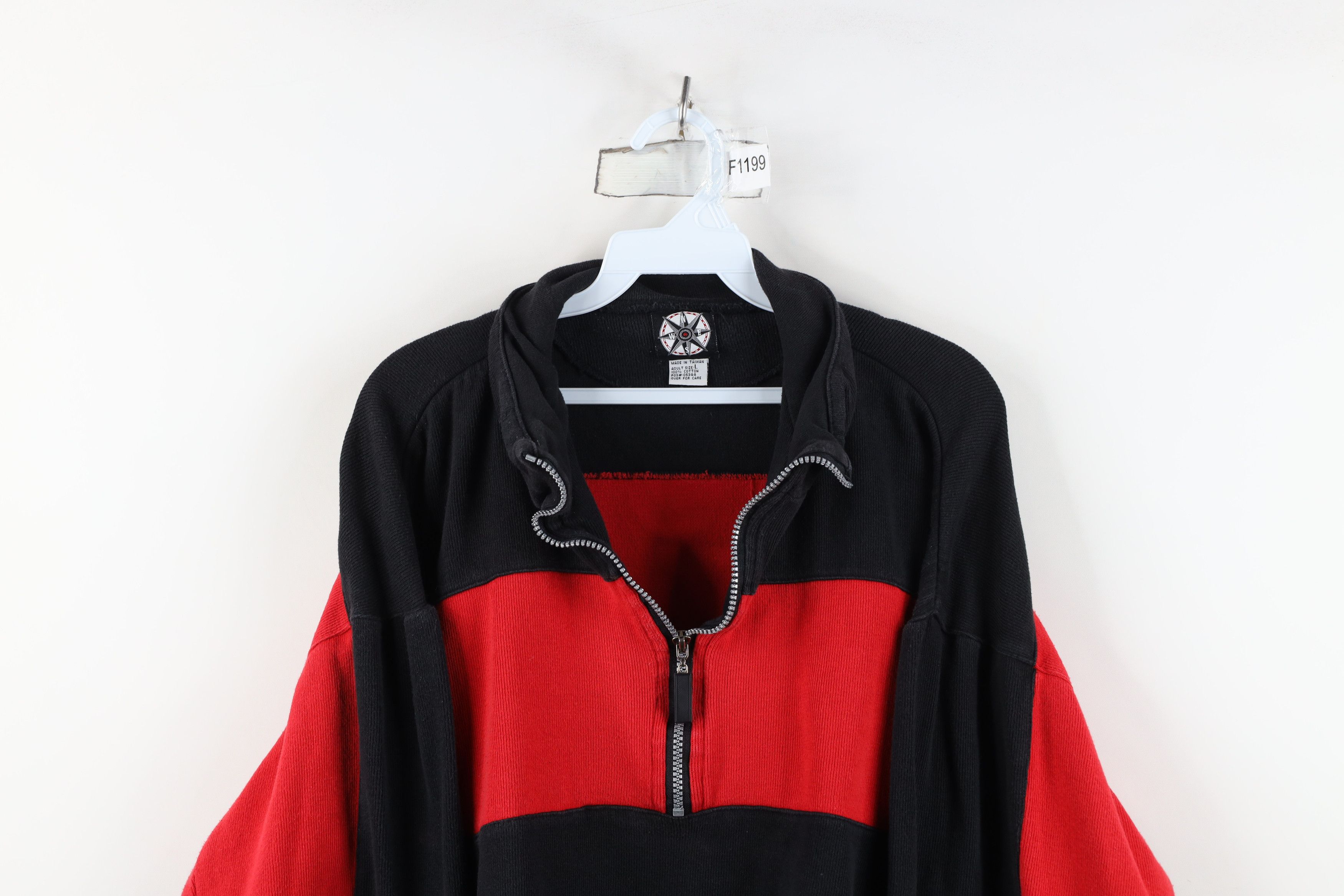 Marlboro Vintage 90s Marlboro Knit Boxy Fit Half Zip Pullover Sweater Size US L / EU 52-54 / 3 - 2 Thumbnail
