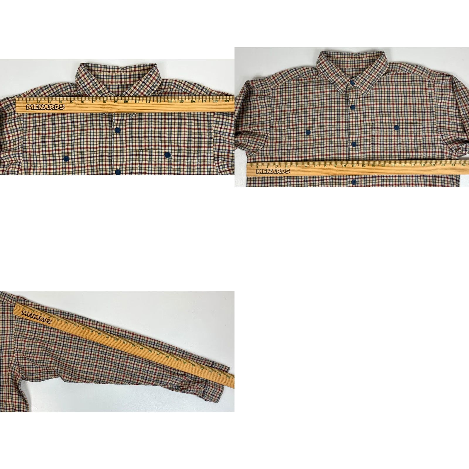 Patagonia VINTAGE Patagonia Button-Up Shirt Organic Cotton Check Sz M Size US M / EU 48-50 / 2 - 8 Thumbnail