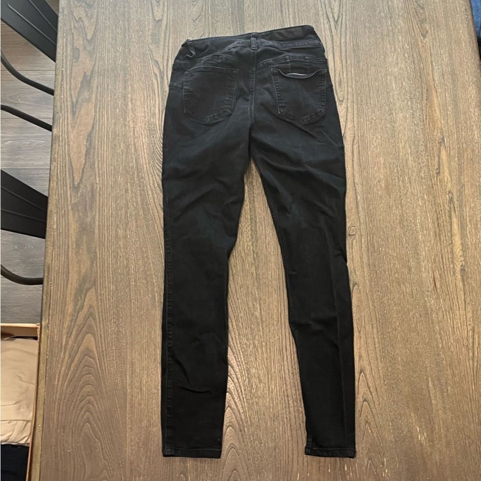 Vintage Black Heart Super Skinny High Rise Black Jeans Size 7 Size 28" / US 6 / IT 42 - 12 Thumbnail