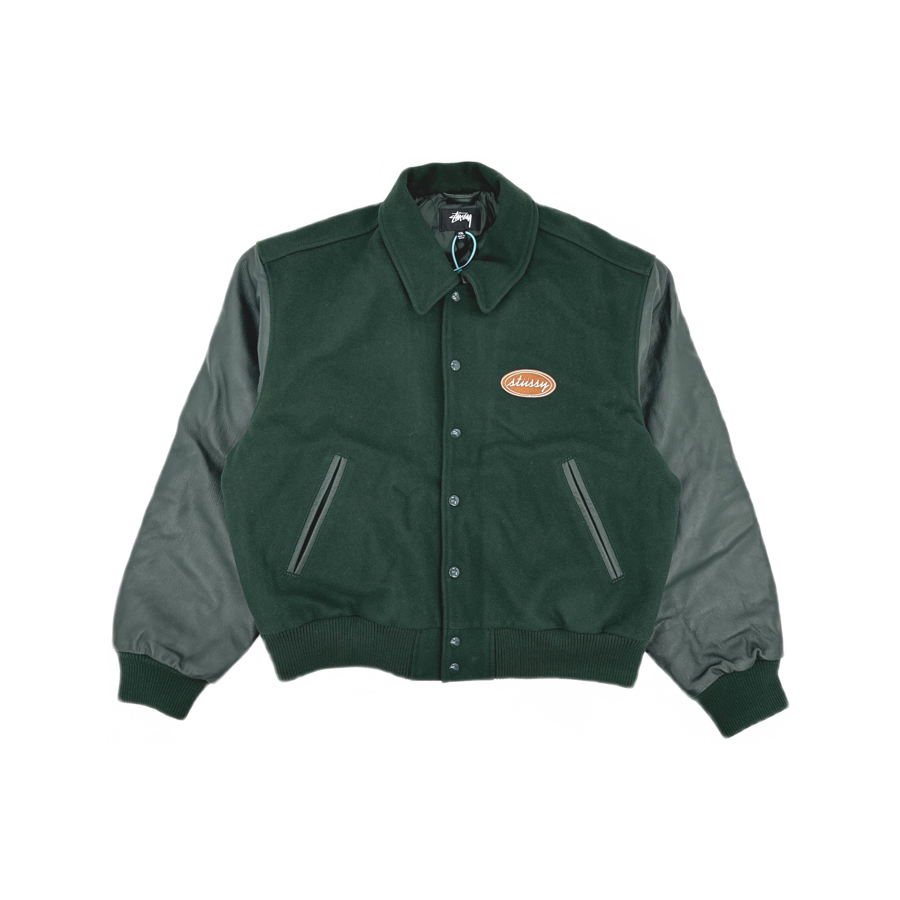 Stussy Stussy Script Oval Varsity Jacket Size XXL Size US XXL / EU 58 / 5 - 1 Thumbnail