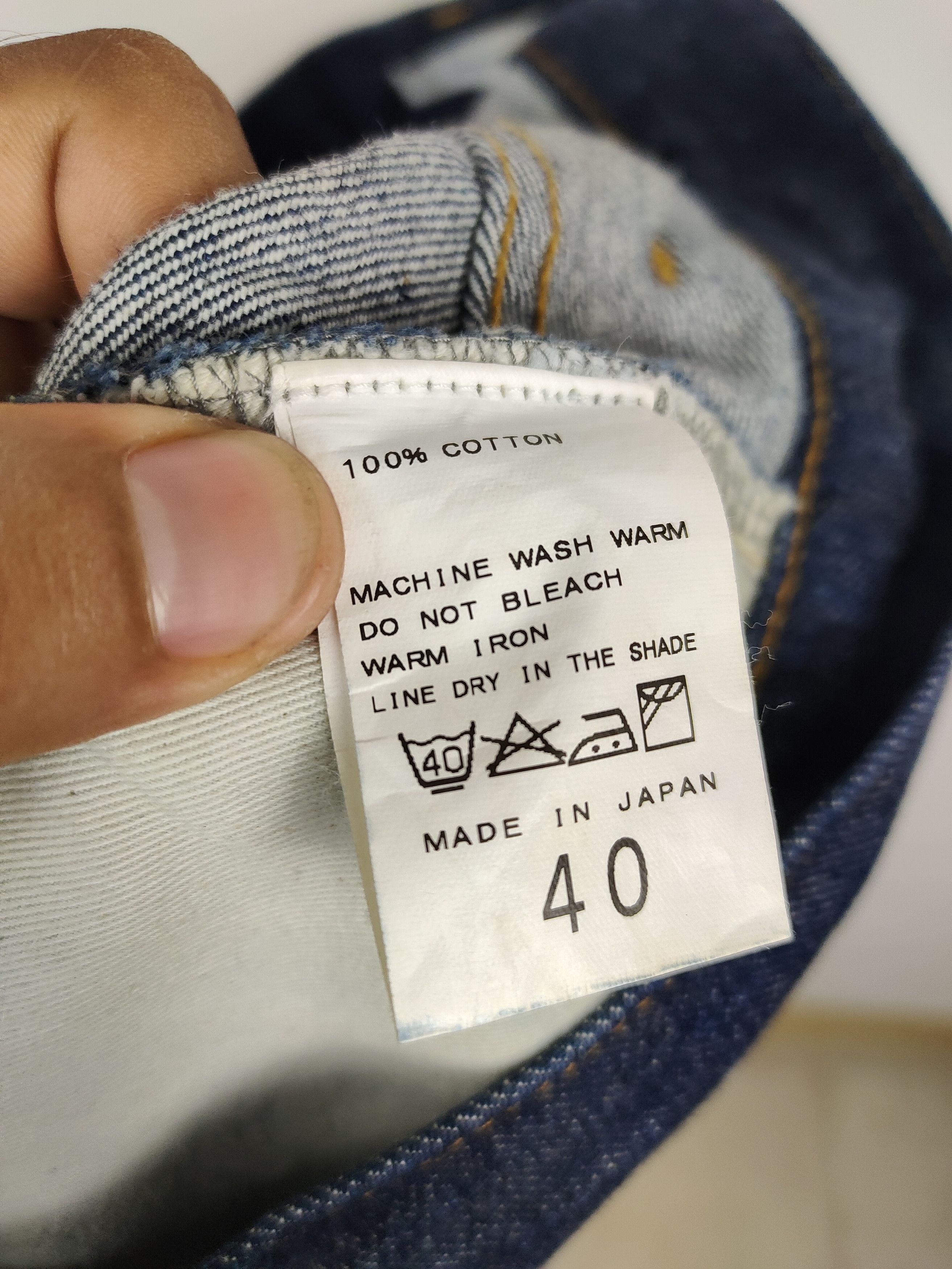 Japanese Brand Journal Standard Made in Japan Baggy Wide Denim Pant Size US 31 - 5 Thumbnail