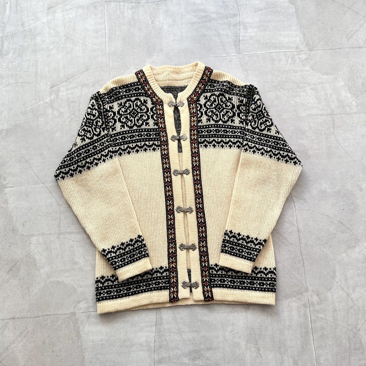 Dale Of Norway 80s 90s Nordic Pattern Knit Cardigan Vintage Dale Of Norway Size US L / EU 52-54 / 3 - 1 Thumbnail