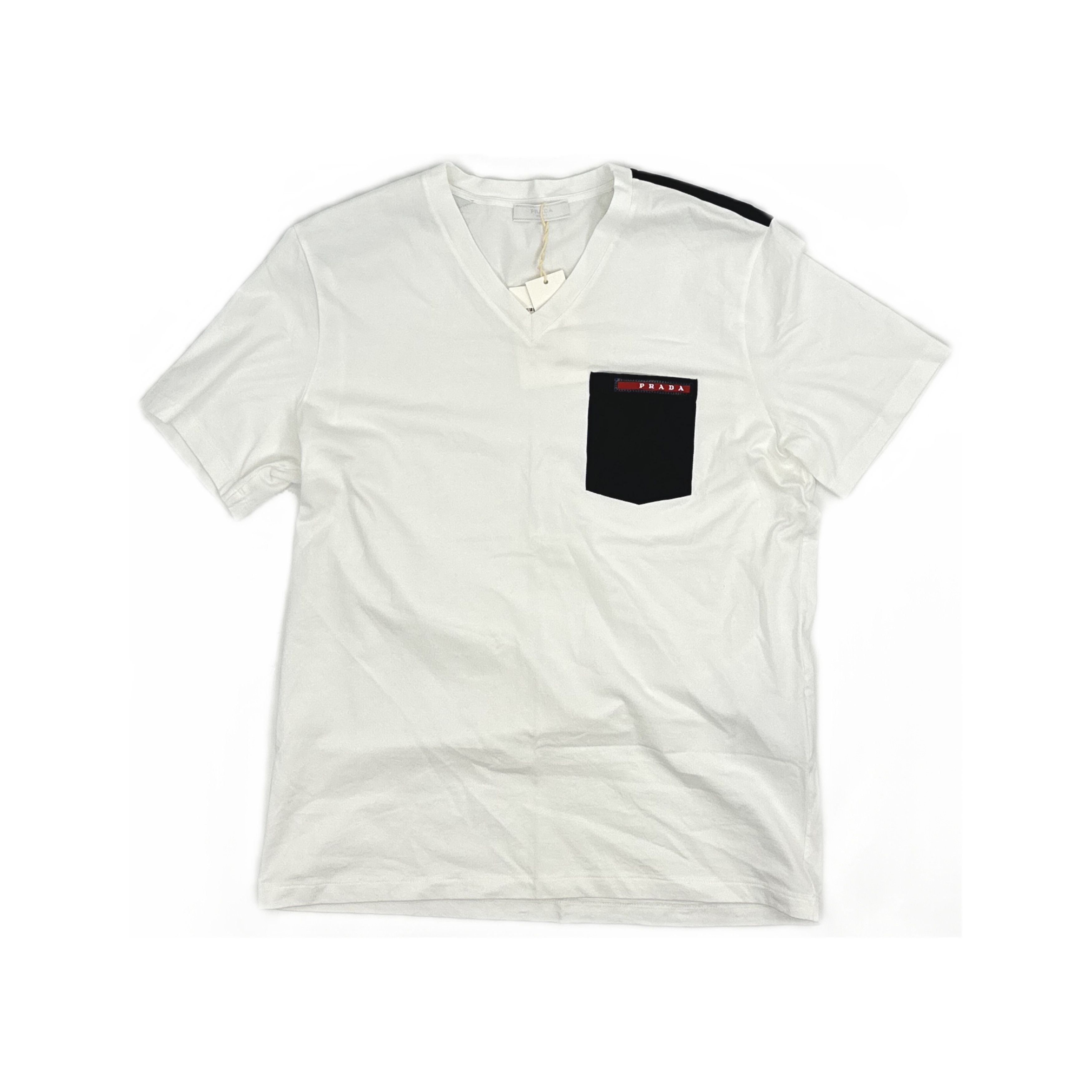 Prada Prada V-Neck Pocket T-Shirt Size M Size US M / EU 48-50 / 2 - 1 Thumbnail