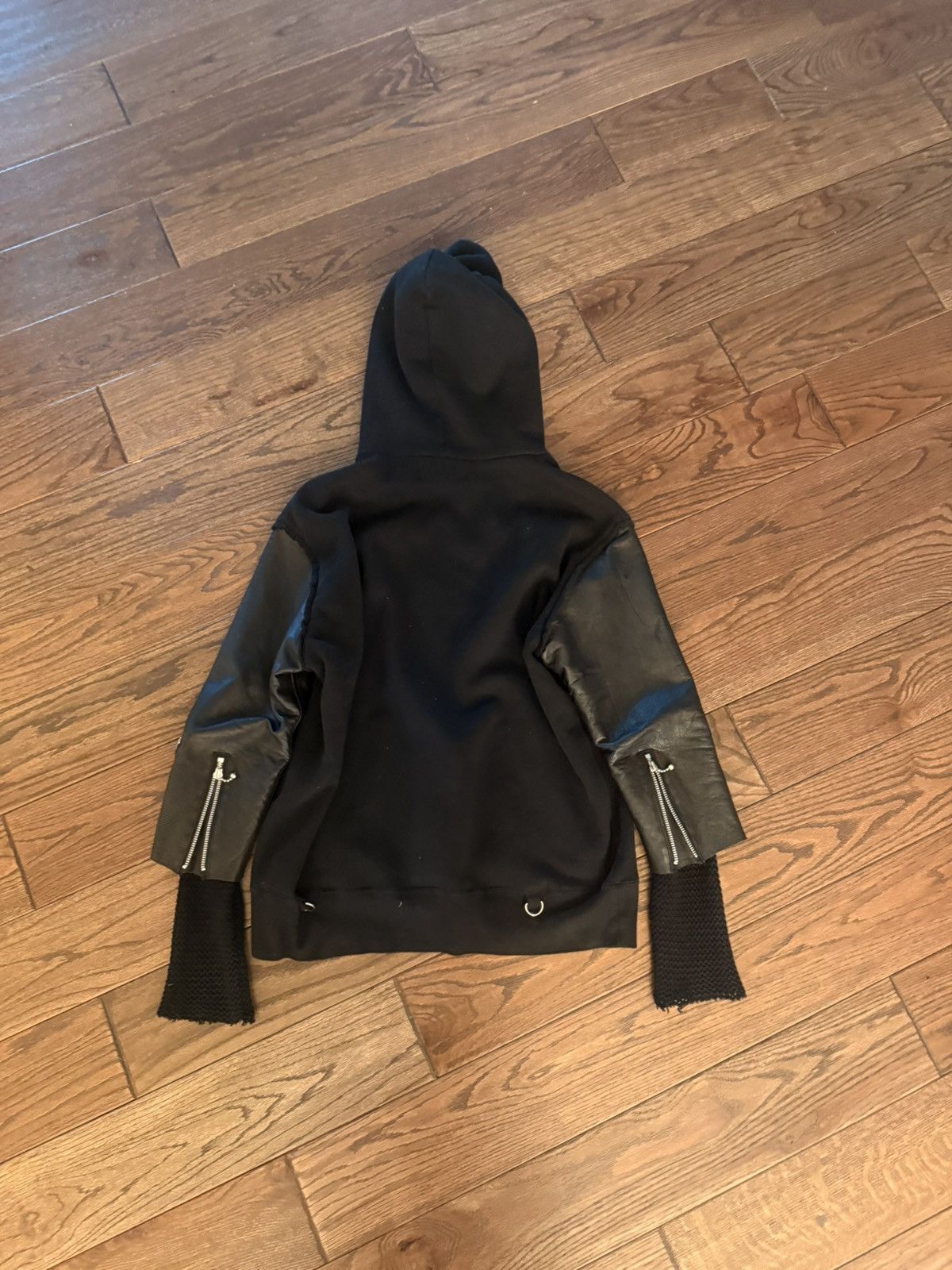 Undercover Undercover Leather layered hoodie Size US M / EU 48-50 / 2 - 2 Thumbnail