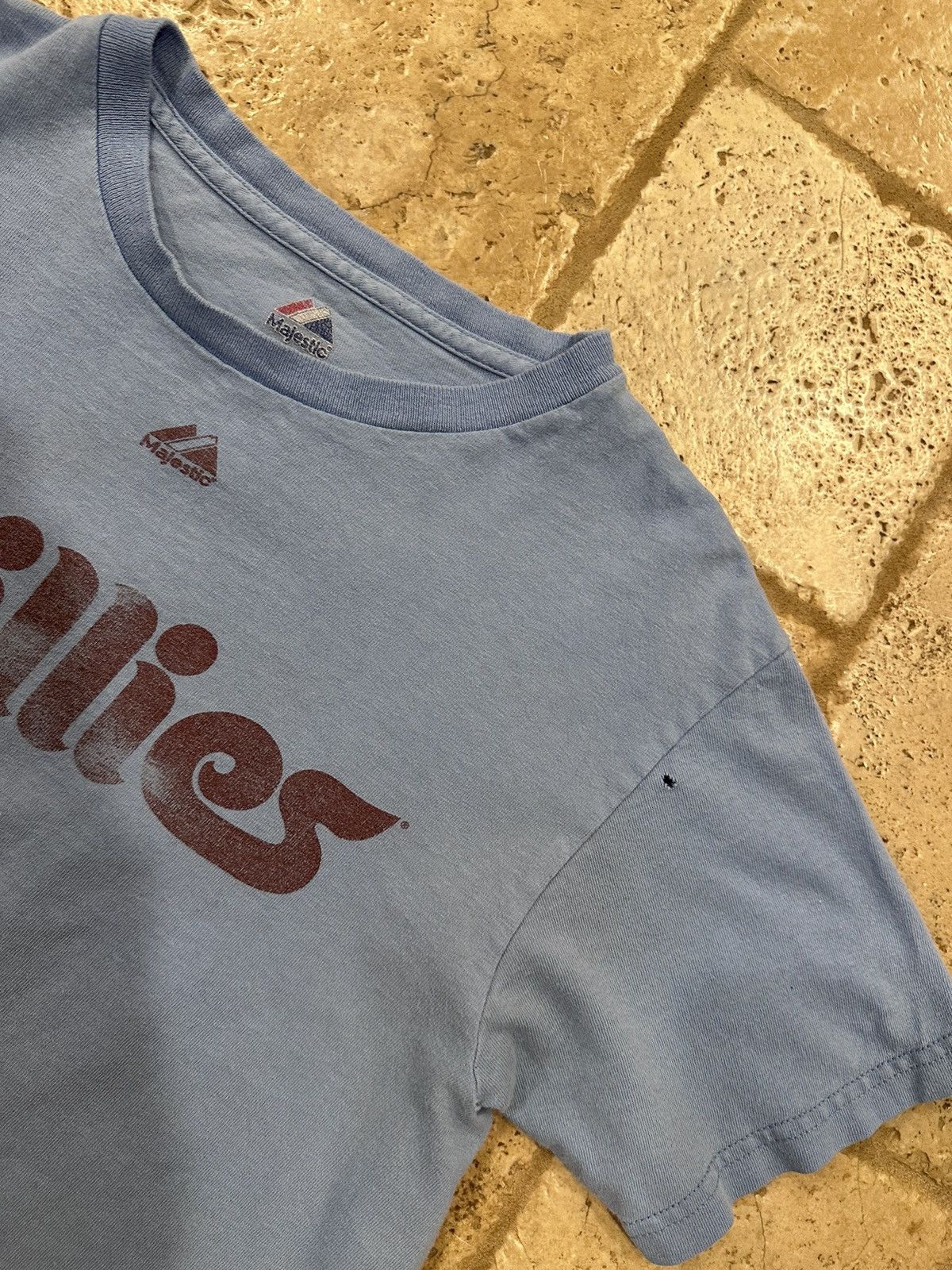 Majestic × Vintage Vintage Majestic Philadelphia Phillies MLB Blue Kids Tee Size US XXS / EU 40 - 5 Thumbnail