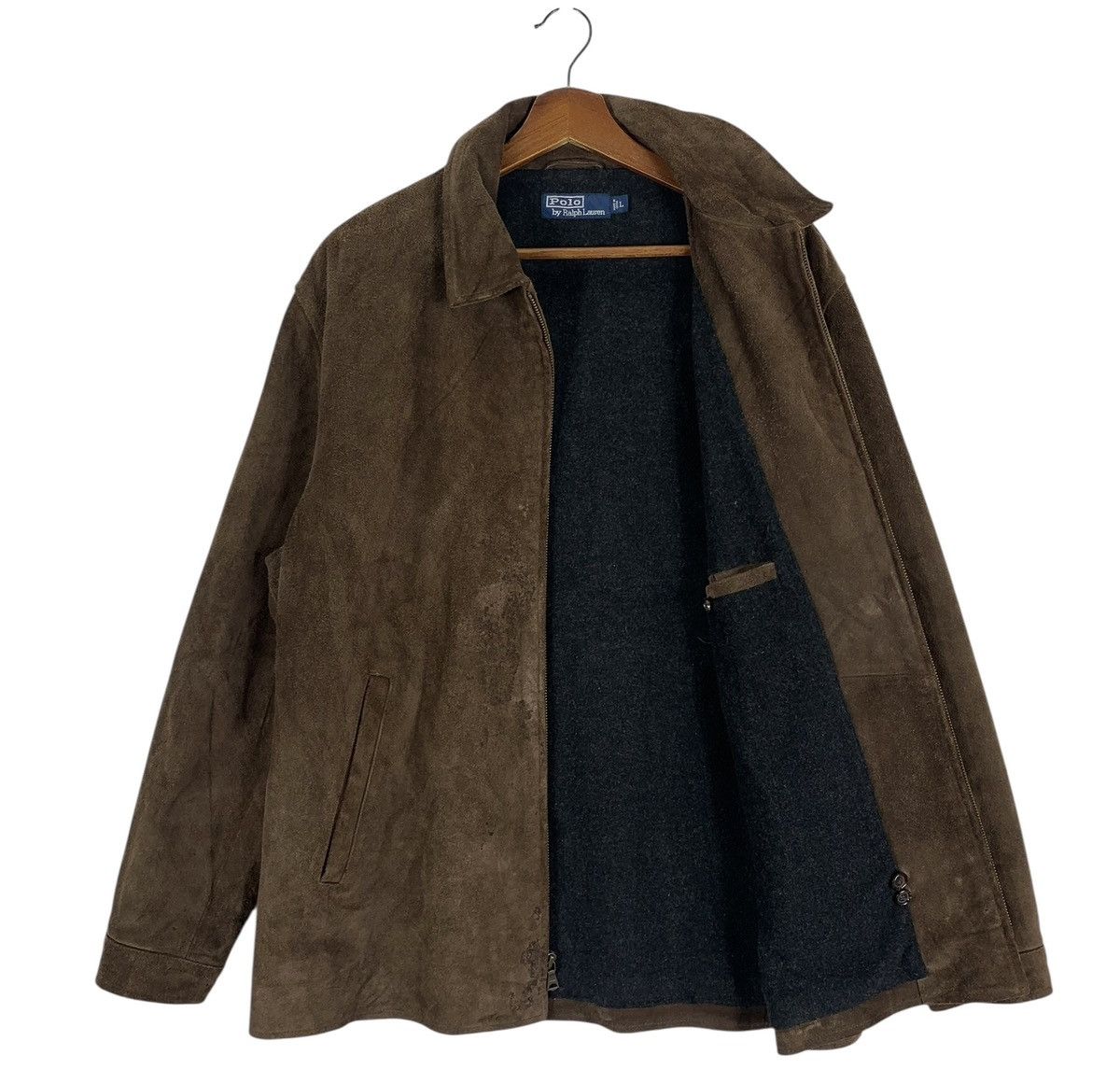 Polo Ralph Lauren VINTAGE 90s POLO RALPH LAUREN SUEDE LEATHER JACKET Size US L / EU 52-54 / 3 - 1 Thumbnail