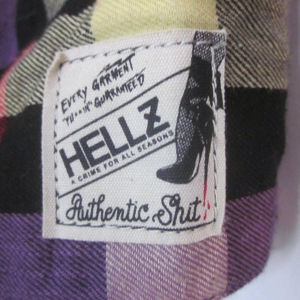 Hells Bells HELLZ Y2K Plaid Crop Jacket M Size M / US 6-8 / IT 42-44 - 2 Thumbnail