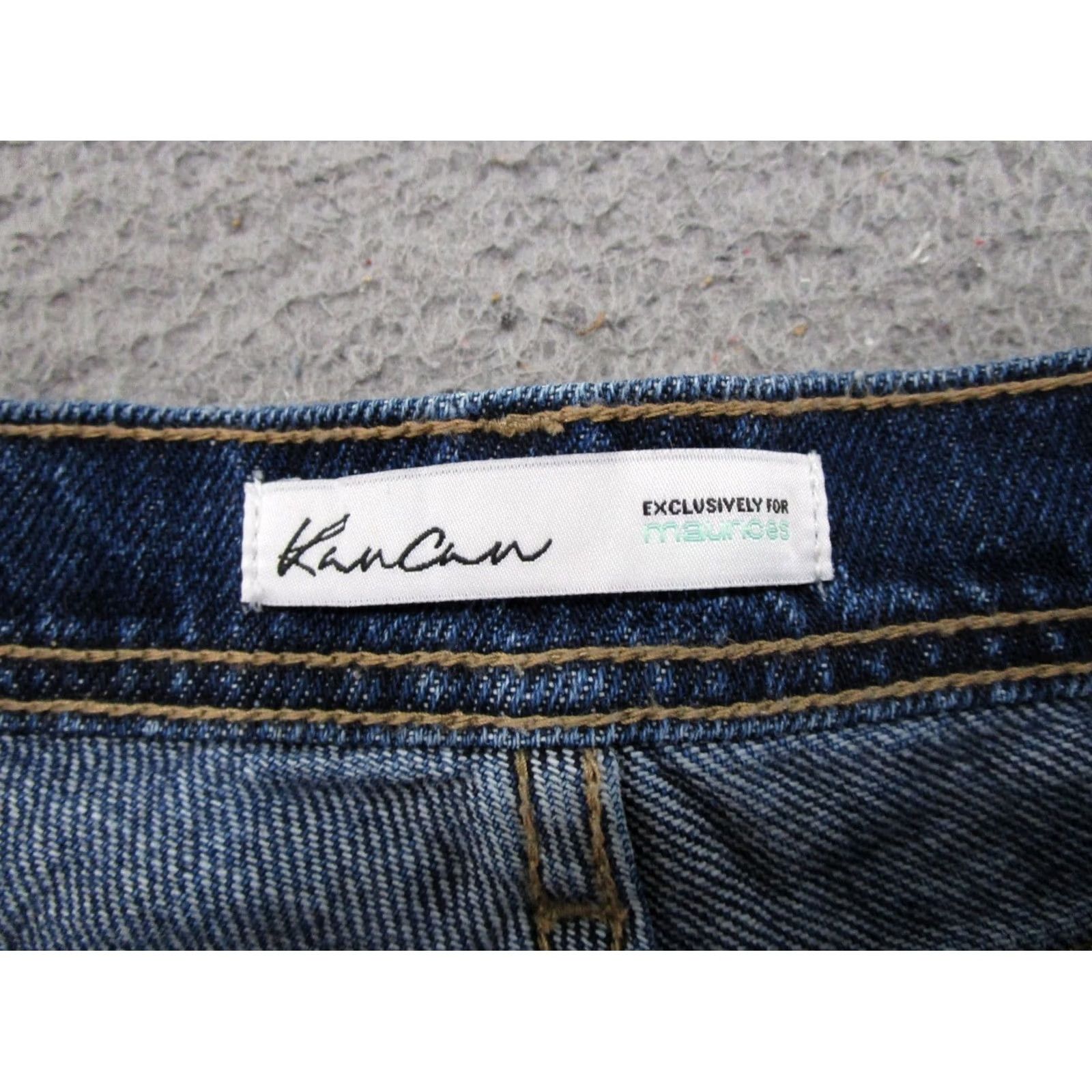 Vintage KanCan Maurices Womens Shorts Denim Button Fly Cut-Off 27 Blue 5-Pocket Regular Classic Casual Womens Size 27" / US 4 / IT 40 - 2 Thumbnail