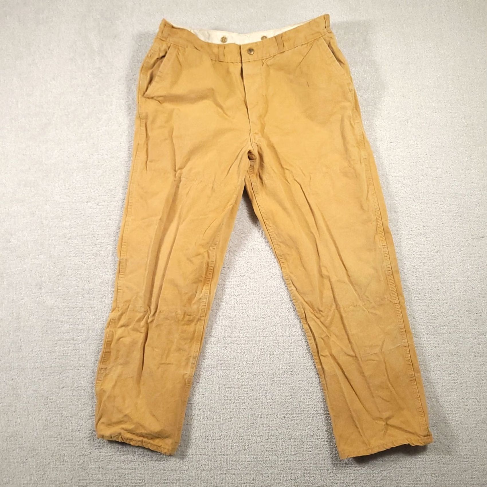 Vintage VINTAGE Black Sheep Brush Field Pants Mens 35X29 Brown Canvas Hunting Distressed Size US 35 - 2 Thumbnail