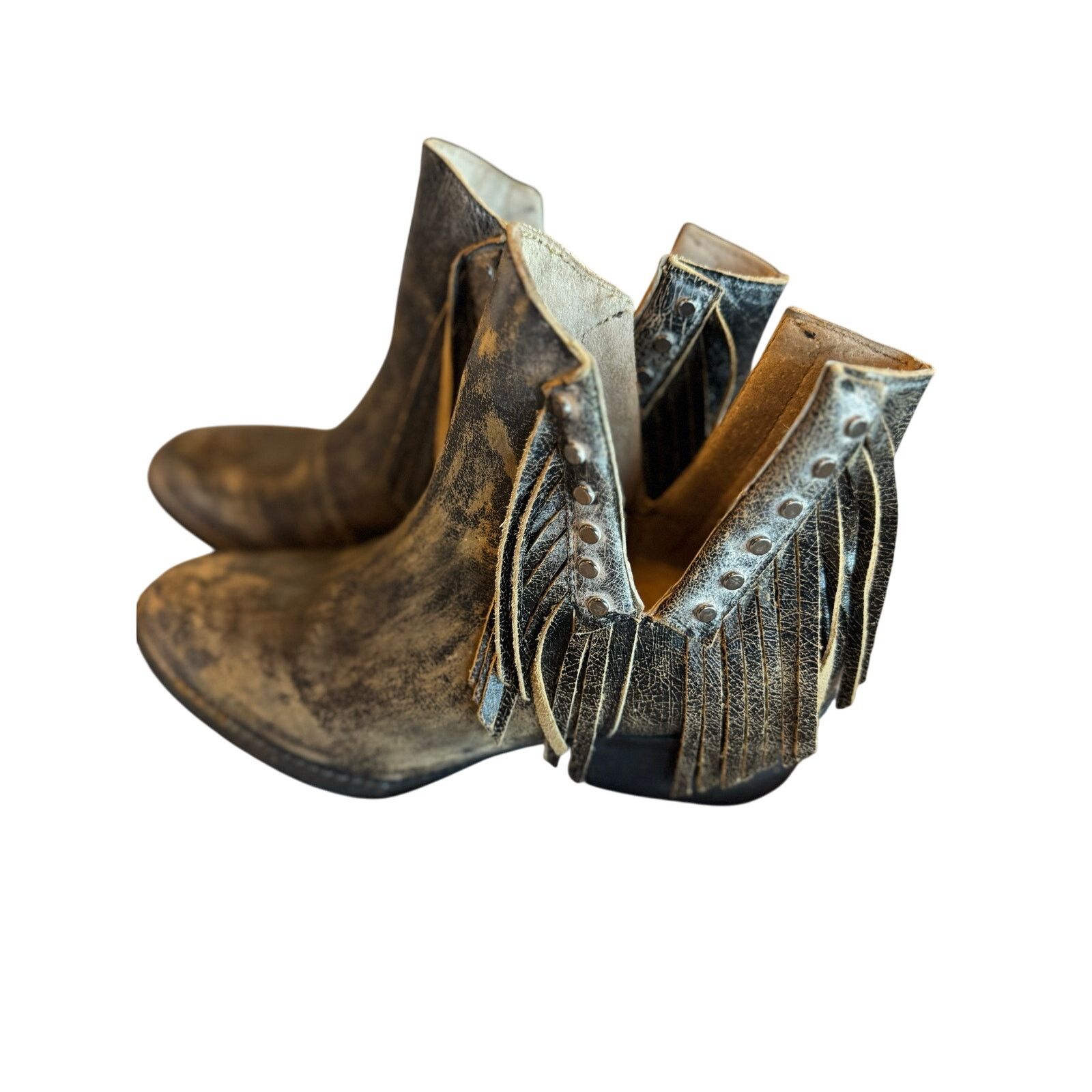 Corral Circle G by Corral Fringe Bootie Boots - Size 8.5 Size US 8.5 / IT 38.5 - 7 Thumbnail