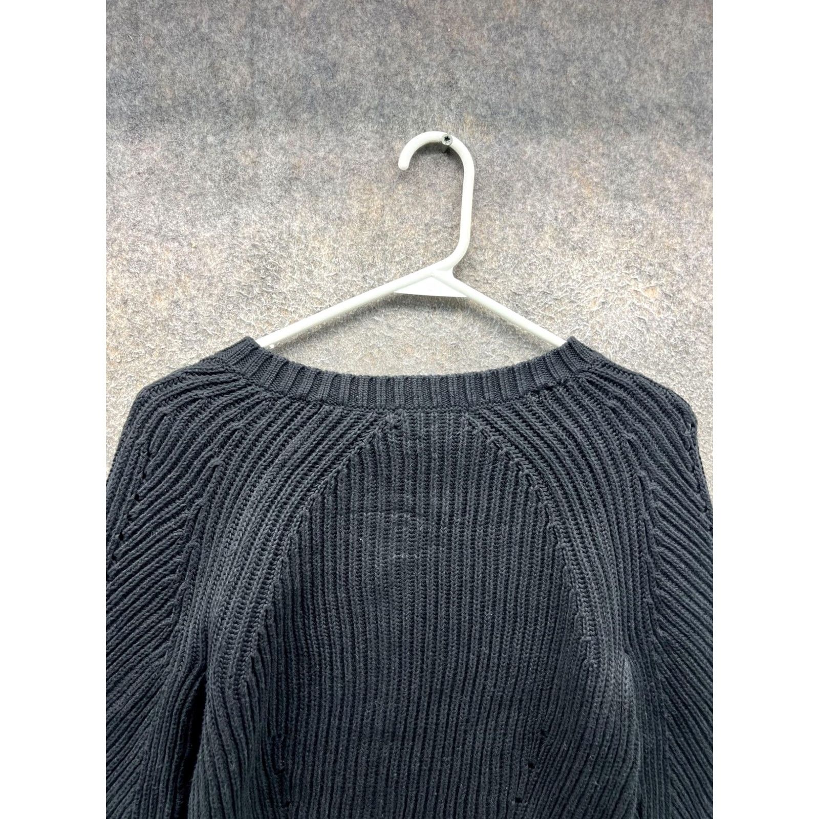 Ralph Lauren VINTAGE Lauren Ralph Lauren Sweater Womens Petite Small Black Raglan Shoulder Knit Pullover Crew Neck Casual Womens Small BlackК Size S / US 4 / IT 40 - 6 Thumbnail
