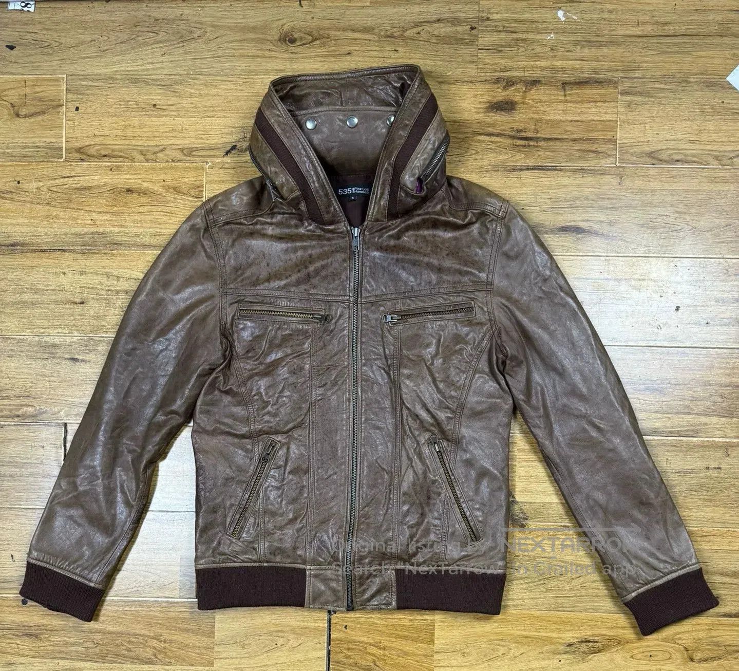 5351 POUR LES FEMMES Stylish Japanese Leather Jacket for Women. Size M / US 6-8 / IT 42-44 - 1 Thumbnail