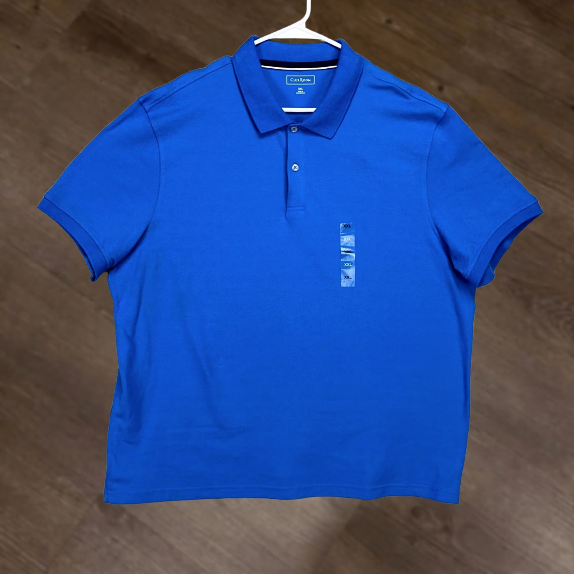 Club Room Club Room Polo Shirt Mens 2XL Blue Short Sleeve Casual Comfortable Breathable Shirt Size US XXL / EU 58 / 5 - 1 Thumbnail