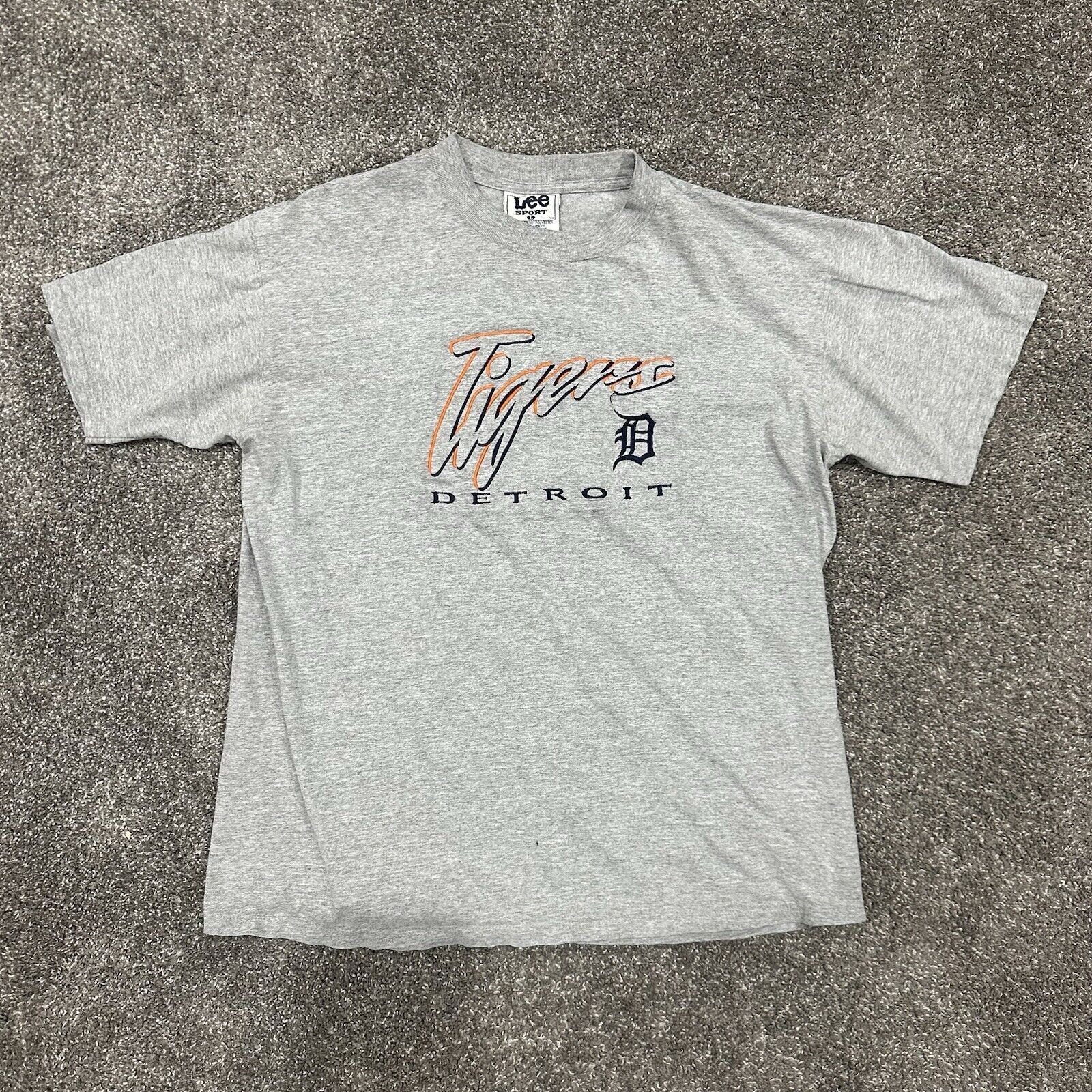Lee VTG Detroit Tigers MLB Embroidered Shirt Lee Sport Mens L Size US L / EU 52-54 / 3 - 1 Thumbnail