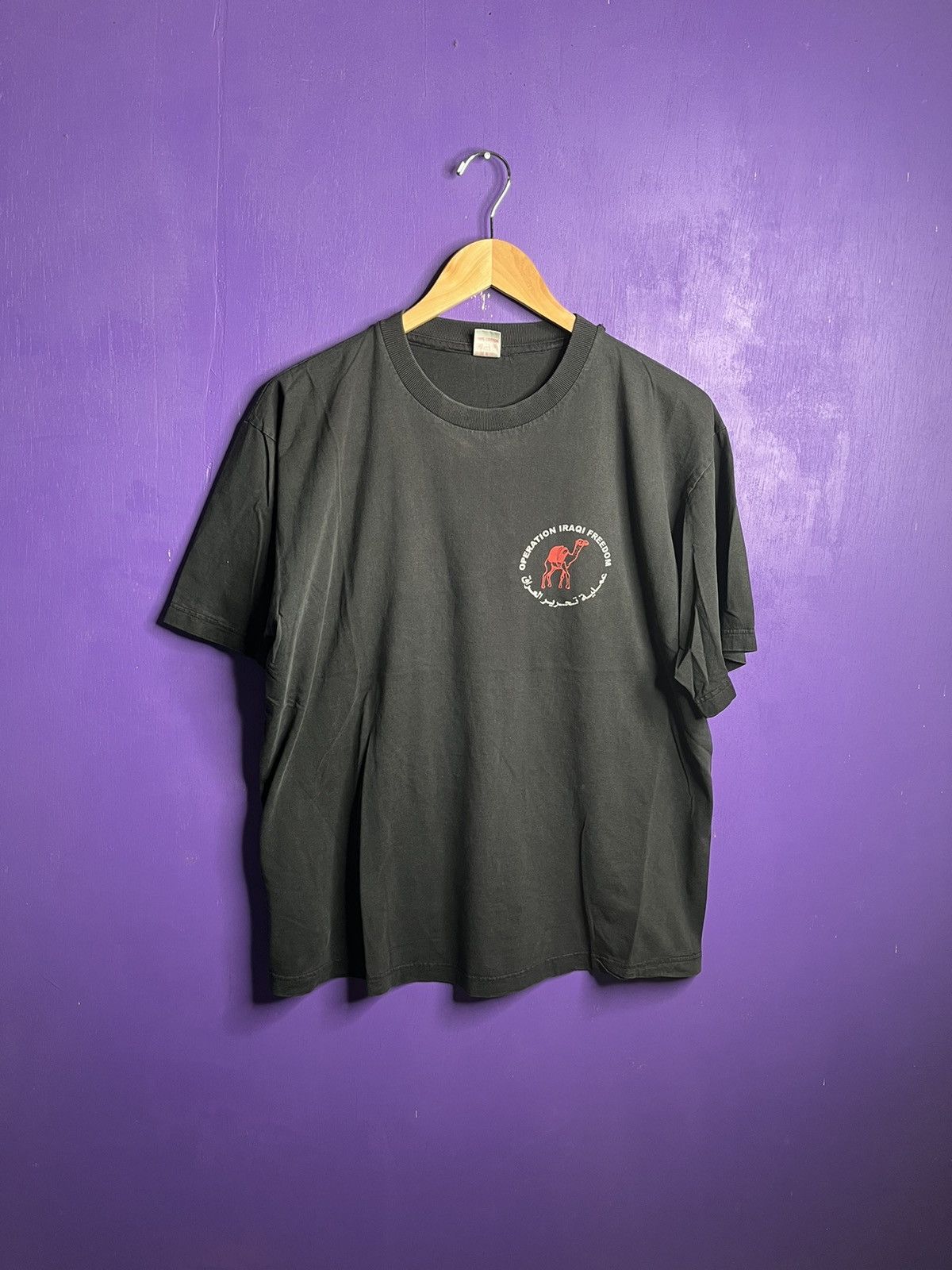 Vintage Vintage 90s Operation Iraqi freedom mullet tee Size US L / EU 52-54 / 3 - 1 Thumbnail