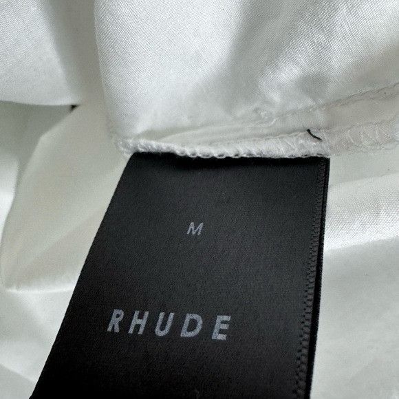 Rhude Rhude Two-Tone Cotton Shirt White Blue Men’s Medium Size US M / EU 48-50 / 2 - 4 Thumbnail