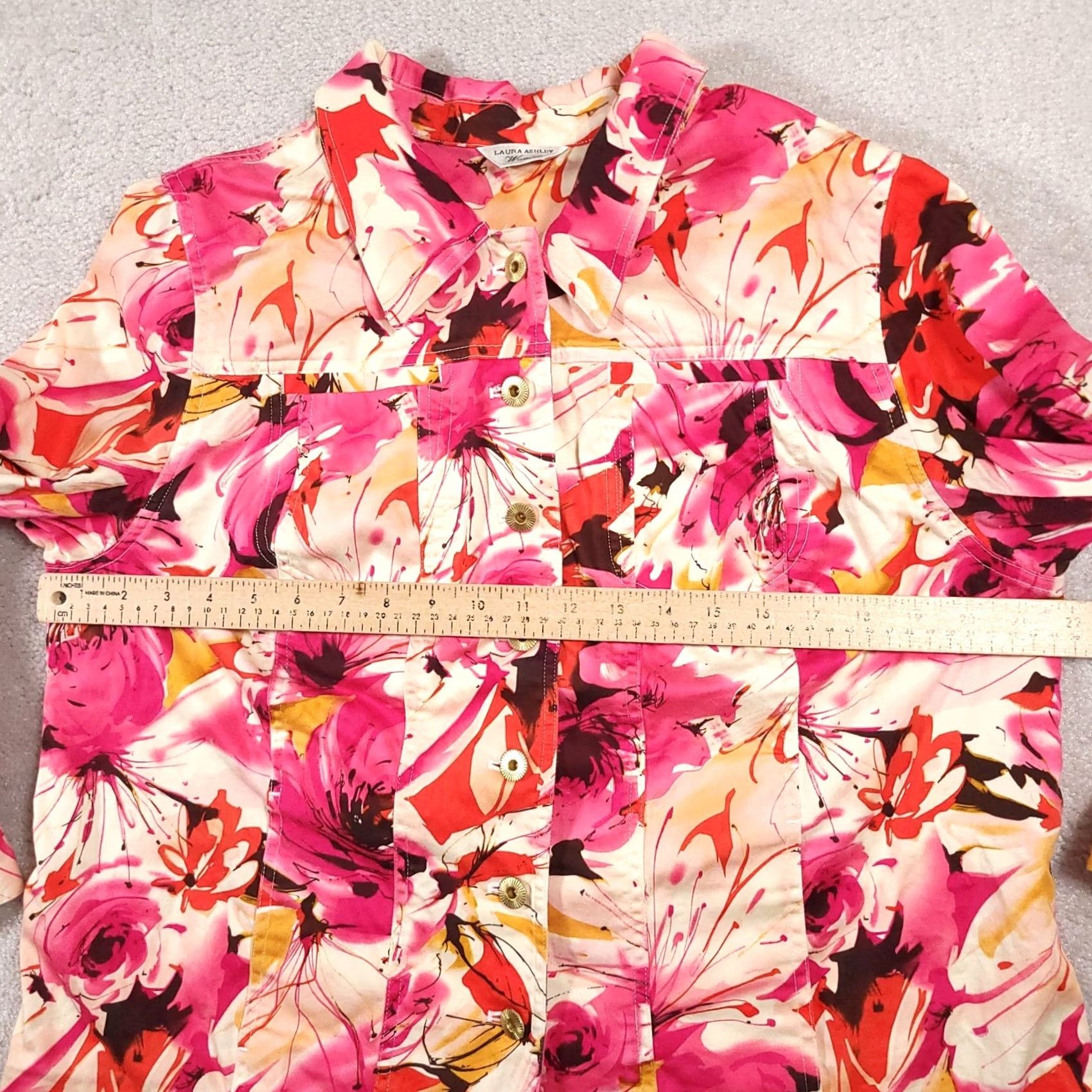 Laura Ashley Laura Ashley Jacket Women's 1X Blazer Floral All Over Print Button Up Collared Kleid Blazer Colorful Multicolor Floral 1X Womens Size XL / US 12-14 / IT 48-50 - 6 Thumbnail