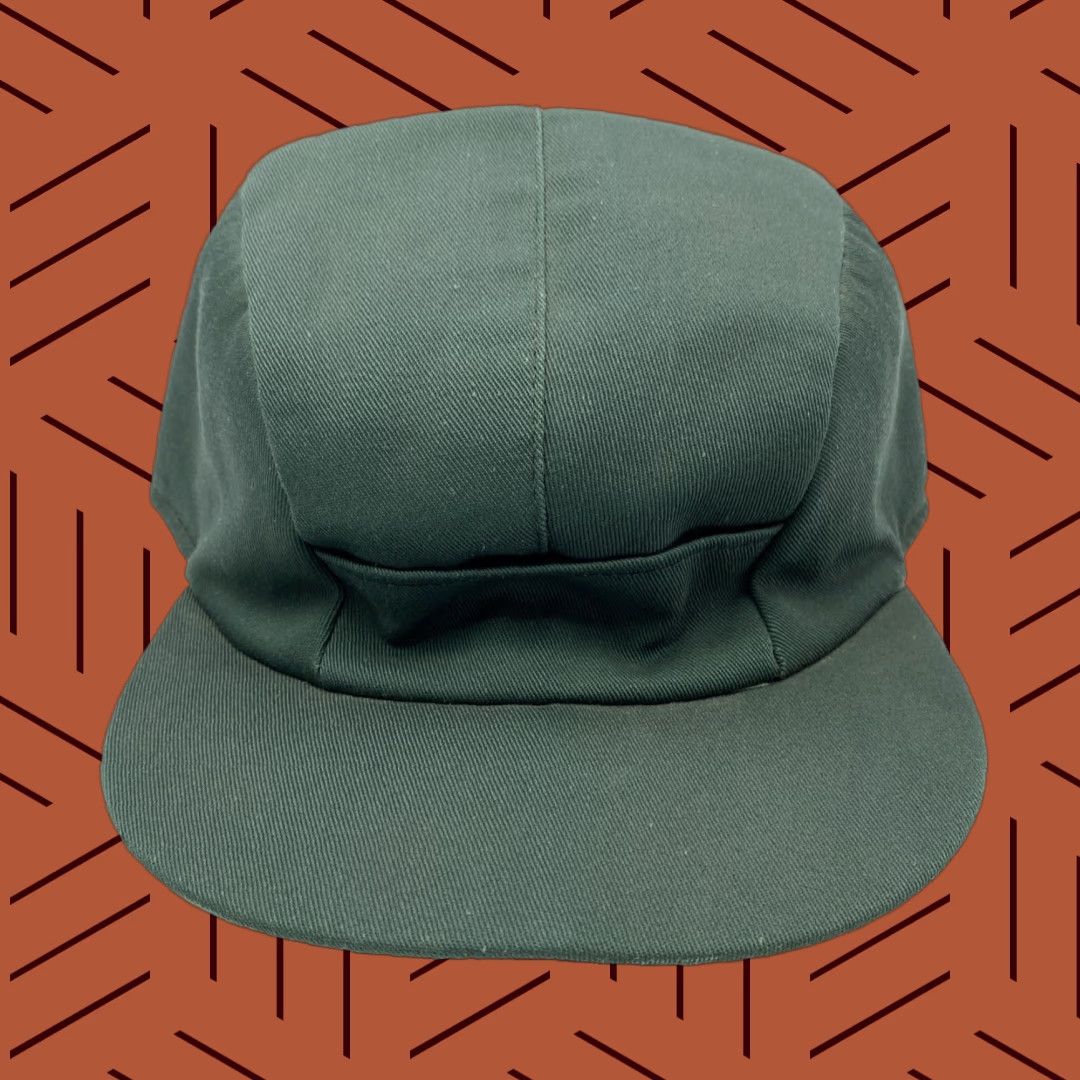 Vintage VINTAGE Insulated 3-Panel Cadet Hat Green Blue Grey Twill Hunting Cap Size 6 7/8 USA Mens Size ONE SIZE - 1 Thumbnail