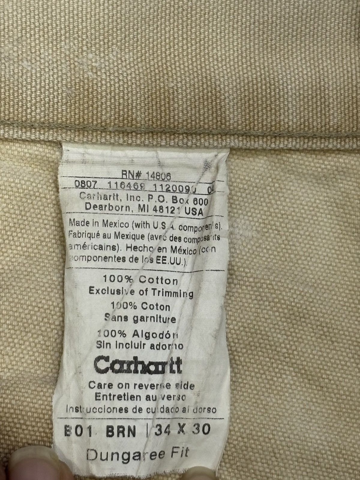 Carhartt Carhartt B01 BRN Double knee denim Size US 34 / EU 50 - 5 Thumbnail