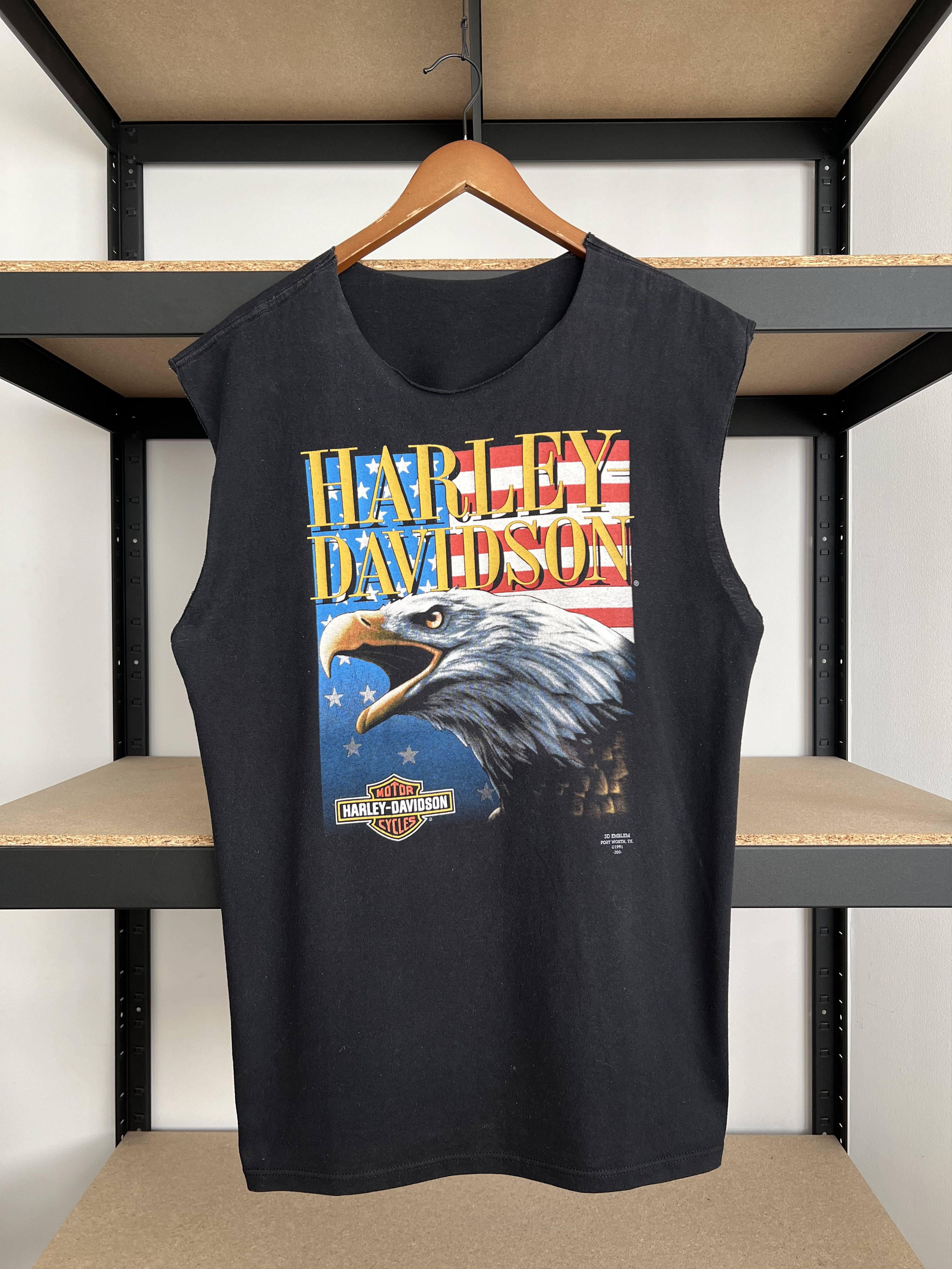 Harley Davidson Vintage 1991 3D Emblem Harley Davidson Eagle USA Tank Top Size US L / EU 52-54 / 3 - 1 Thumbnail