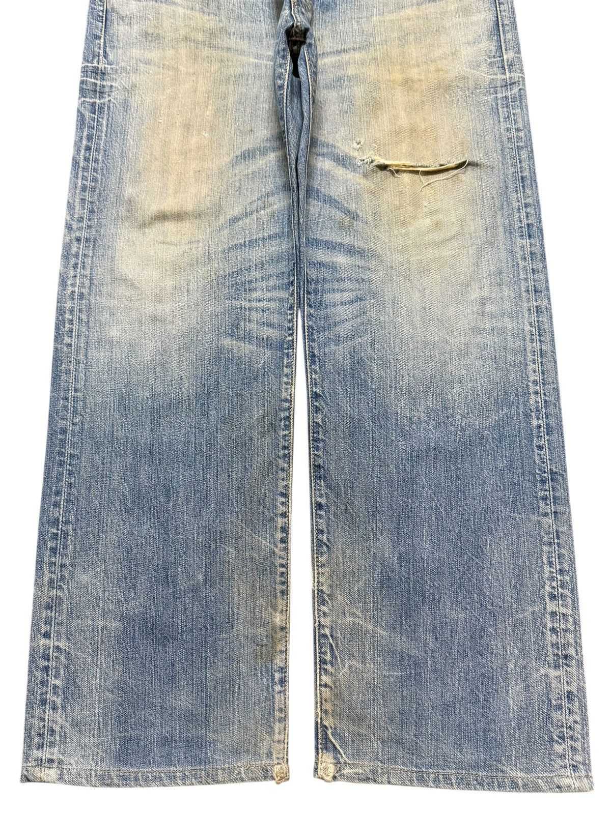 Levi's Vtg 90s Levis 501 Mud Wash Faded Whisker Wide Leg Straight Size US 36 / EU 52 - 7 Thumbnail