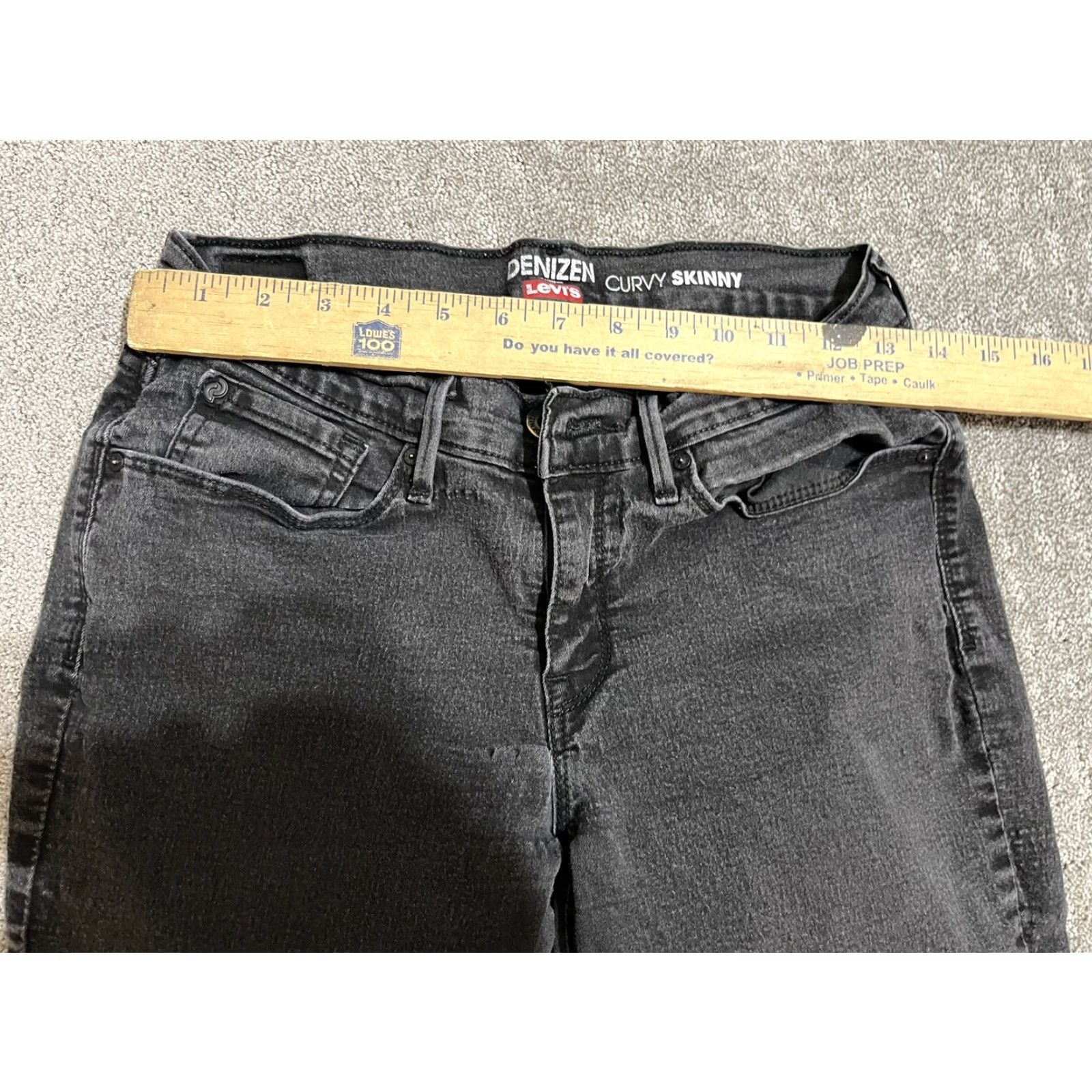 Denizen DENIZEN Curvy Skinny Jeans Women's 26x27 Black Mid Rise Cotton Blend Denim Casual Size 26" / US 2 / IT 38 - 7 Thumbnail