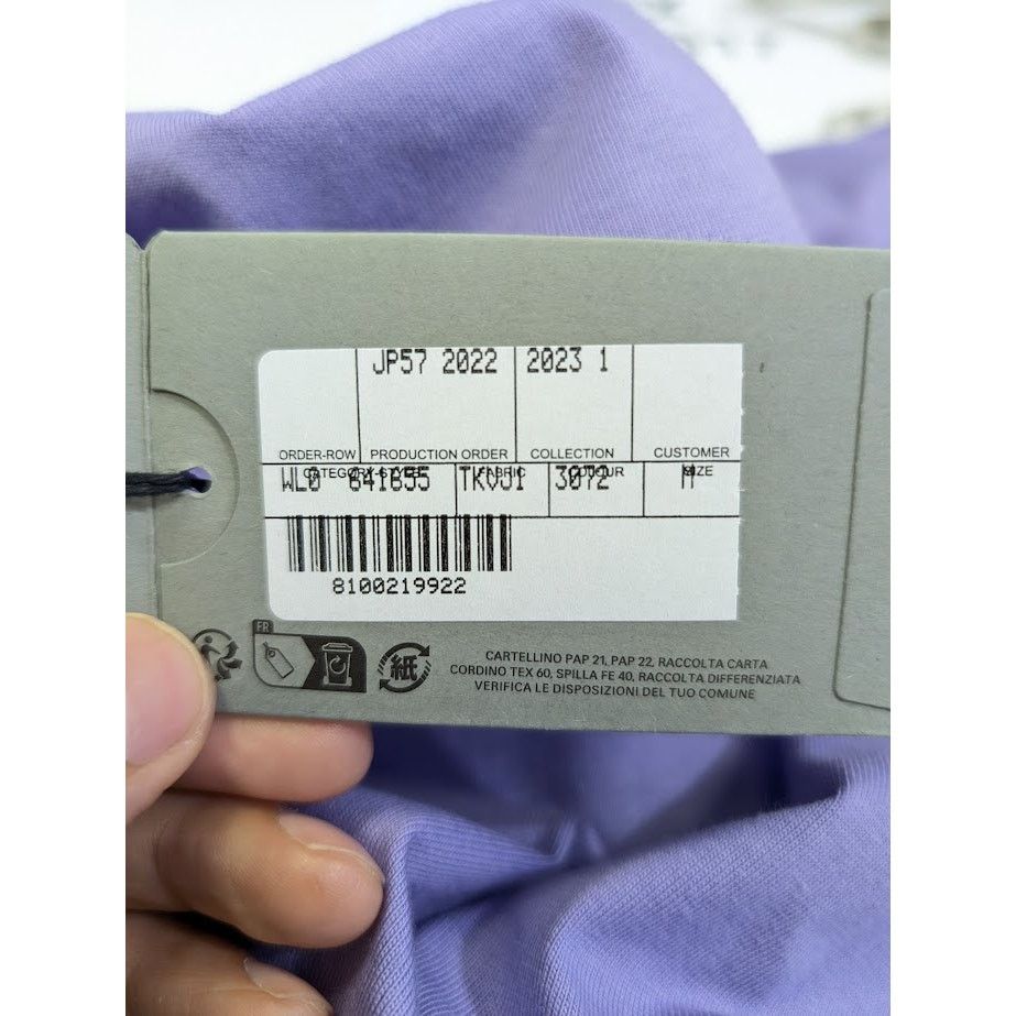 Balenciaga o1rshd1 Political Logo Large Fit T-Shirt in Light Purple Size US M / EU 48-50 / 2 - 17 Thumbnail